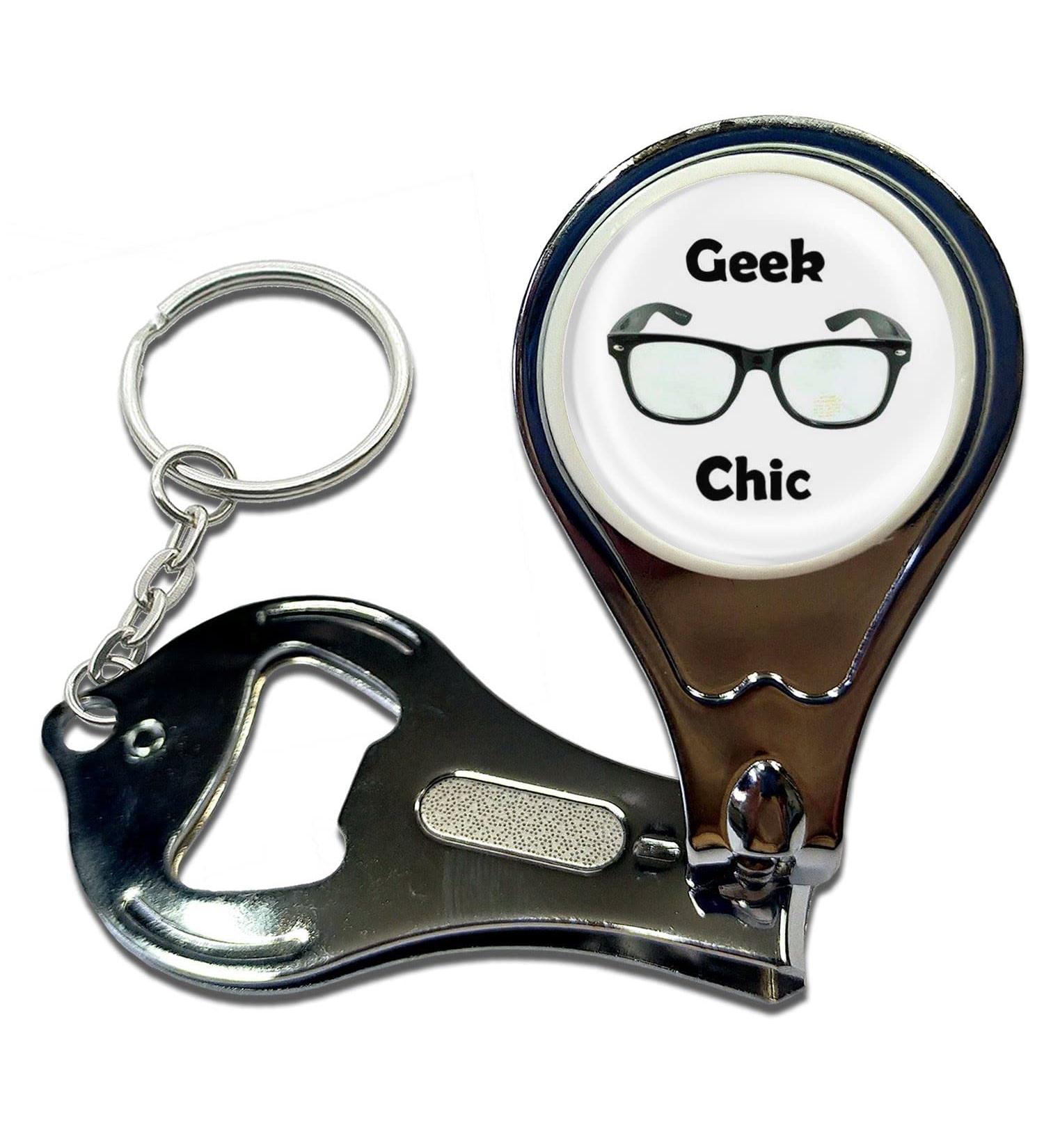 BadgeBeast.co.uk Geek Chic - Key Ring Bottle Opener and Nail Clipper - Buy Online on GoSupps.com