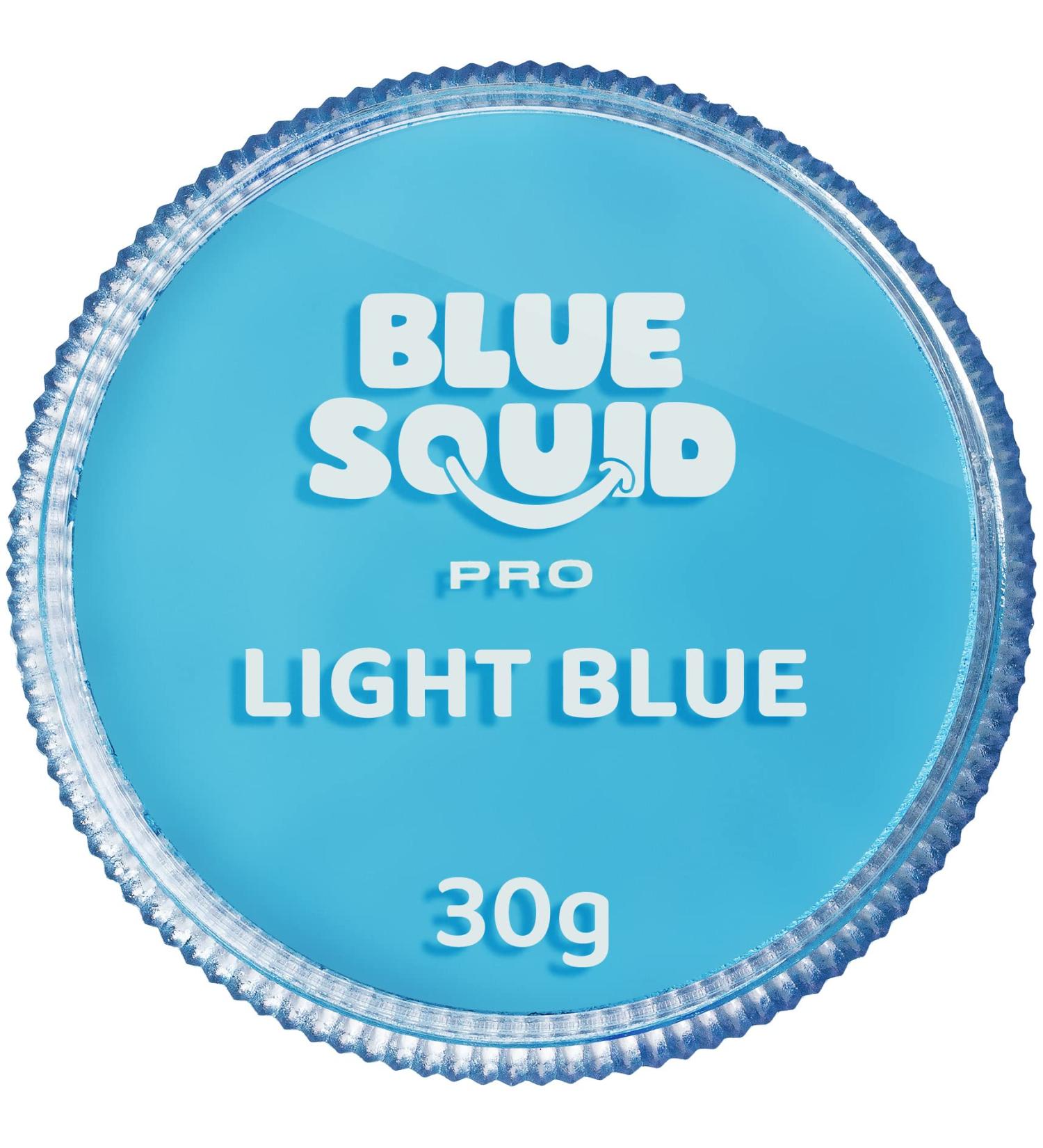 Blue Squid PRO Face Paint - Classic Light Blue (30gm) Water Activated Face & Body Paint for Adults/Kids - Professional Makeup for Halloween/SFX - Buy Online on GoSupps.com