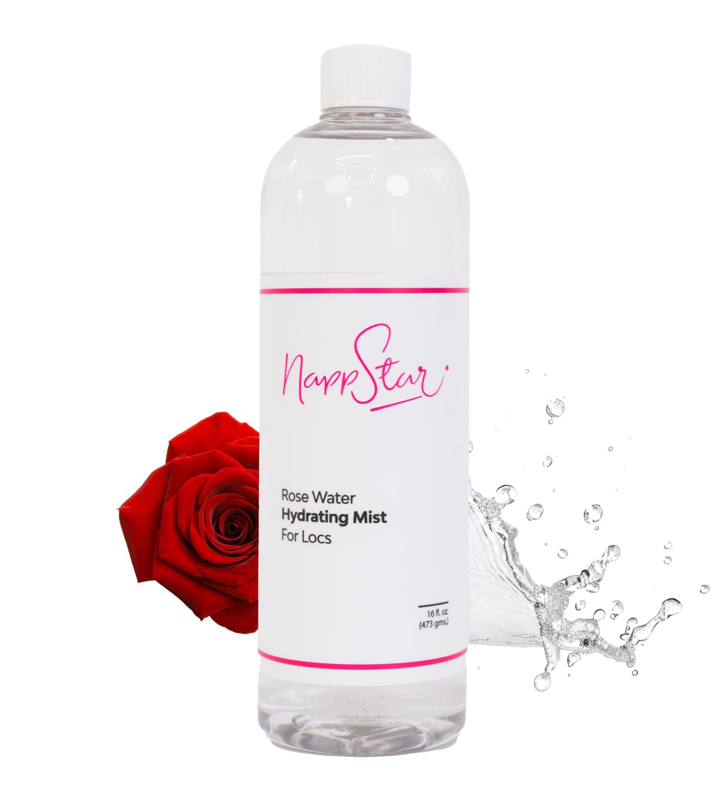 Nappstar Rose Water Hydrating Mist Moisturizing Spray for Dreadlocks Loc Care with Aloe Vera 16 Fl Oz 16 Fl Oz (Pack of 1) - Buy Online on GoSupps.com