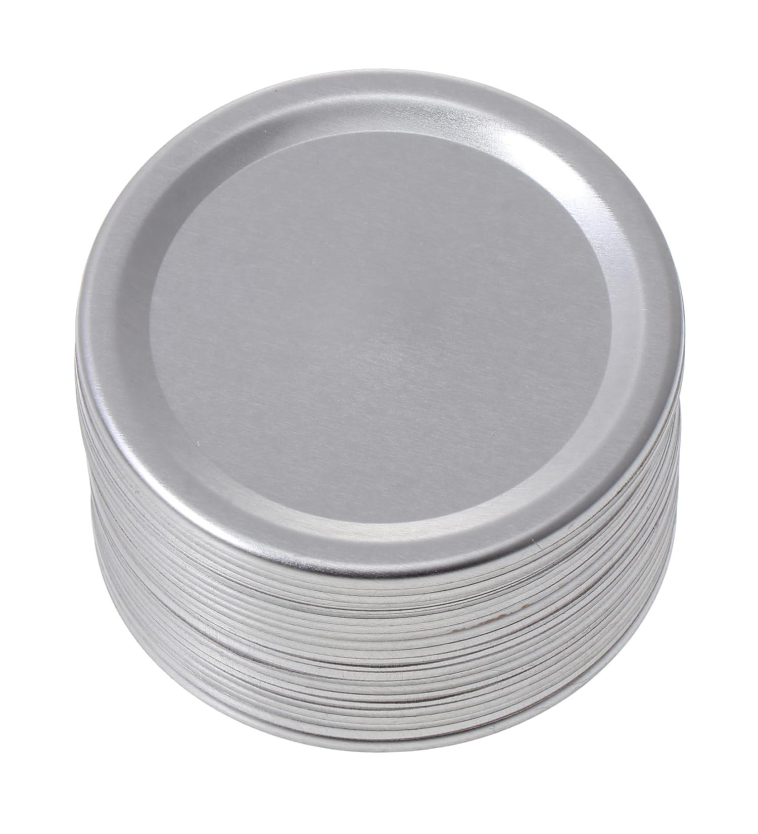 Milisten 24pcs Tinplate Split Cover Ball Jar Lids Tinplate Mason Jar Covers Secure Canning Jar Cap Stainless Can Cover Wide Mouth Canning Lids Sealing Can Caps Spherical Clamshell Bottle - Buy Online on GoSupps.com