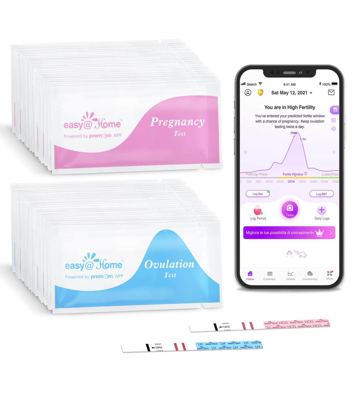 50 Advanced Ovulation Strips and 20 Early Pregnancy Tests - Accurate Fertility Tracker OPK with Free APP  50LH+20HCG - EXP: 3/11/2023 70 Count (Pack of 1) - Buy Online on GoSupps.com