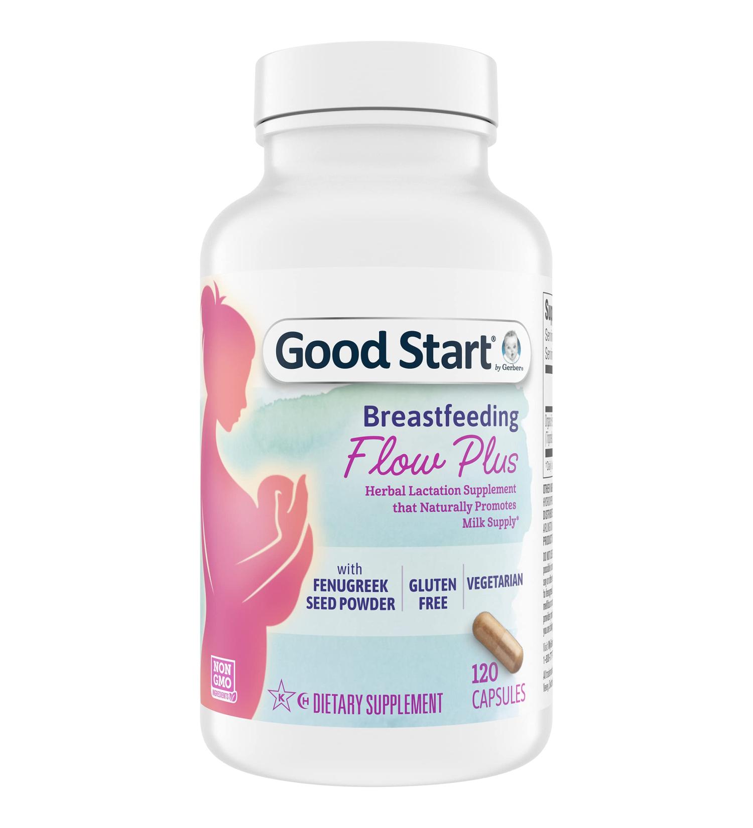 Gerber Good Start Breastfeeding Flow Plus with Fenugreek - 120 Capsules for Enhanced Milk Production - Buy Online on GoSupps.com