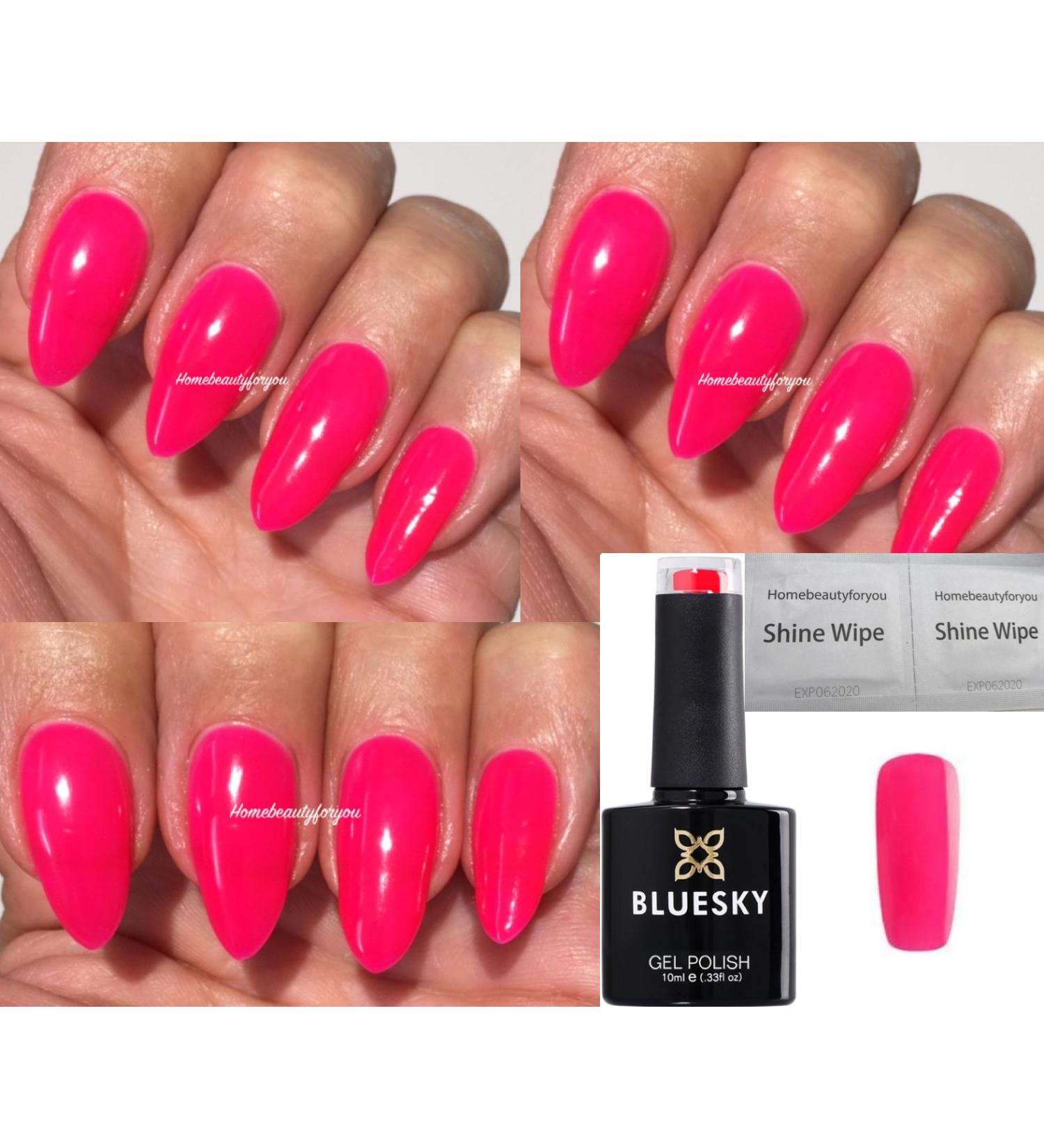 Bluesky GEL NAIL POLISH Bright Pink Dence Hot Lady Nail DC120 UV LED Soak Off 10ml - Buy Online on GoSupps.com
