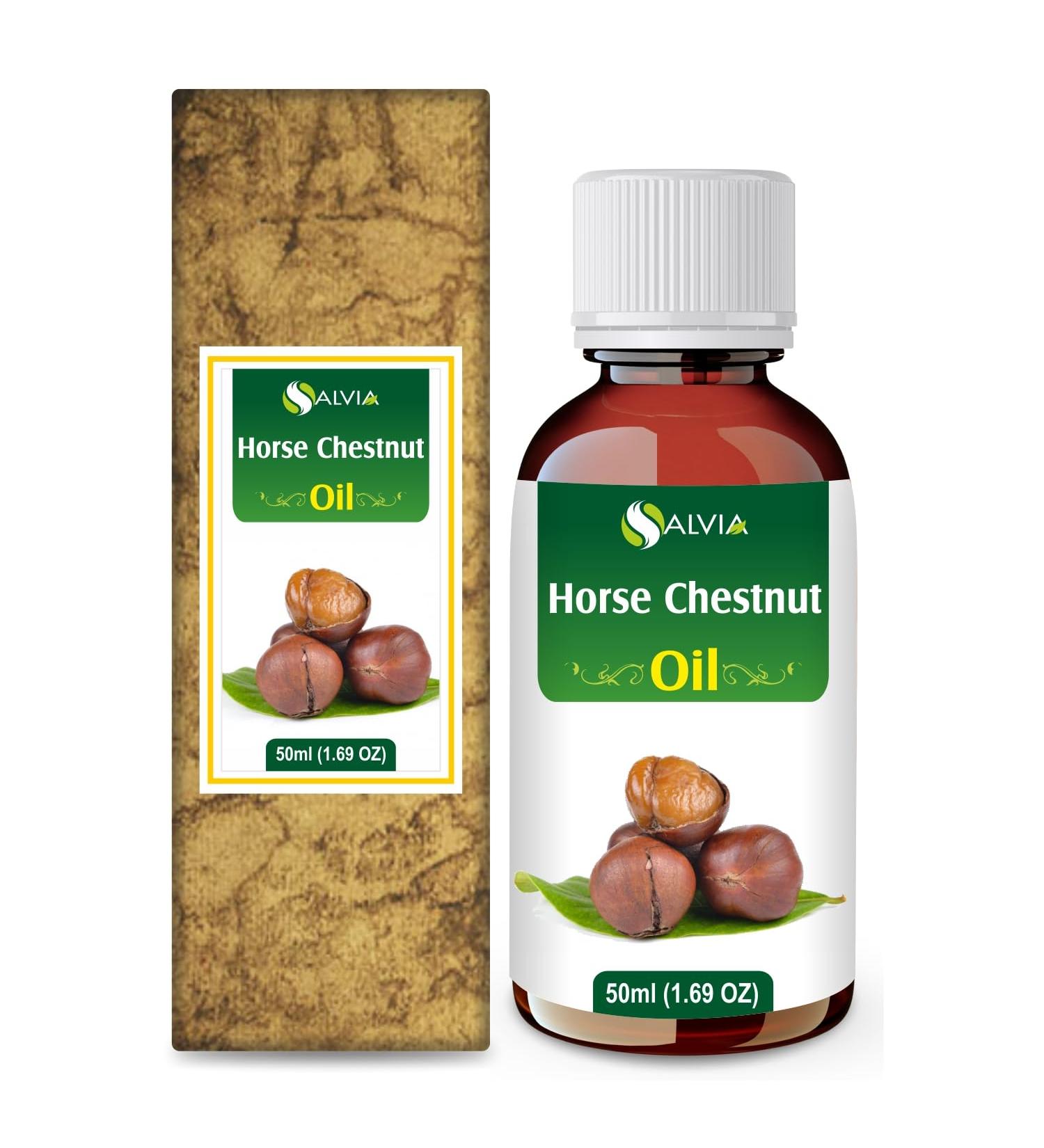 Salvia Horse Chestnut Oil - Pure & Natural for Firm Hydrated Skin | 50 ML | Cosmetic Grade for Skincare Hair Care & DIY - Buy Online on GoSupps.com