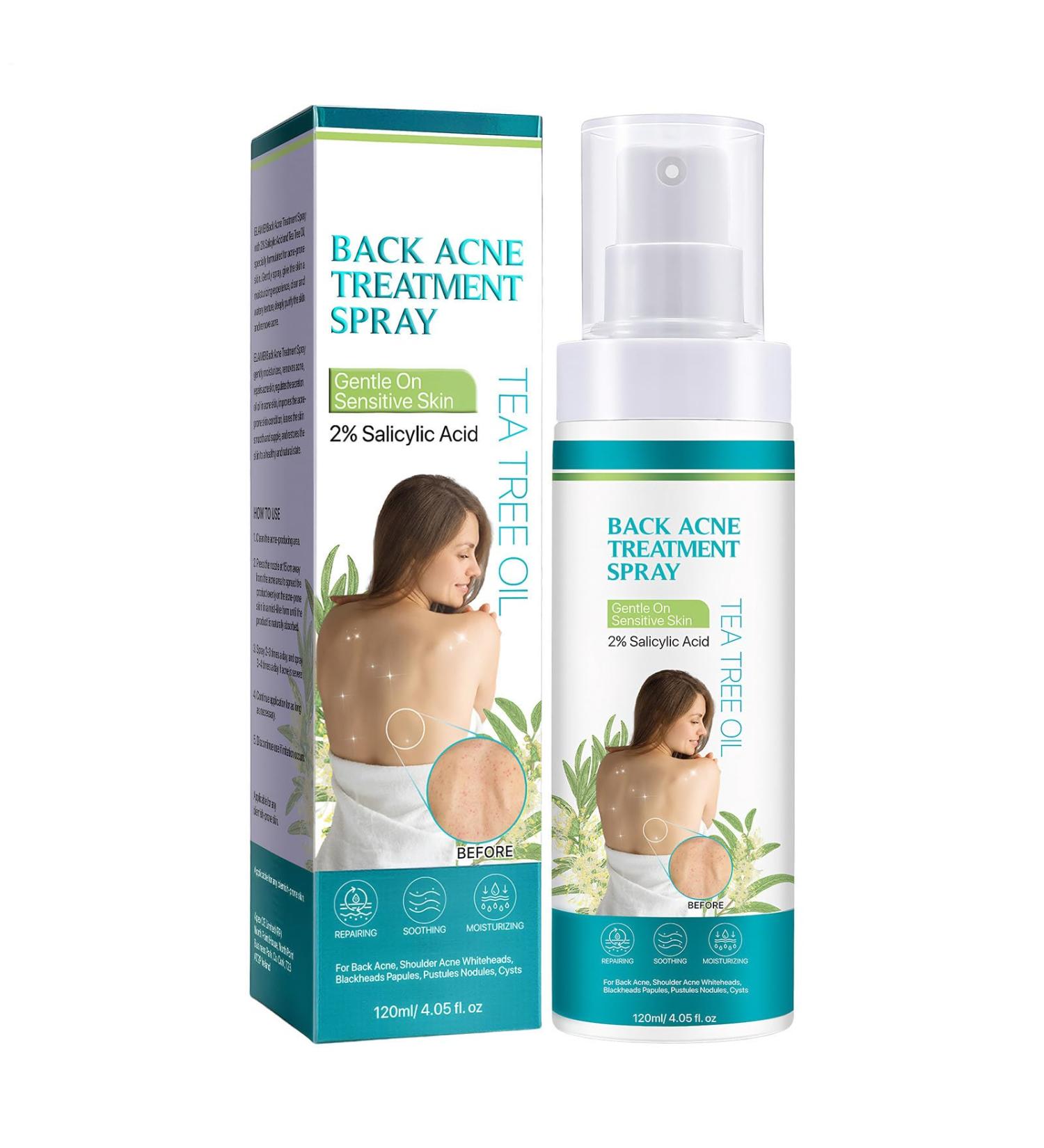 Skin Mist Soothes Irritation 120ml Liquid Against Blemishes Body Acne Spray Improves Skin Clarity For Women Men Youth Shoulder Arm Leg Ma - Buy Online on GoSupps.com
