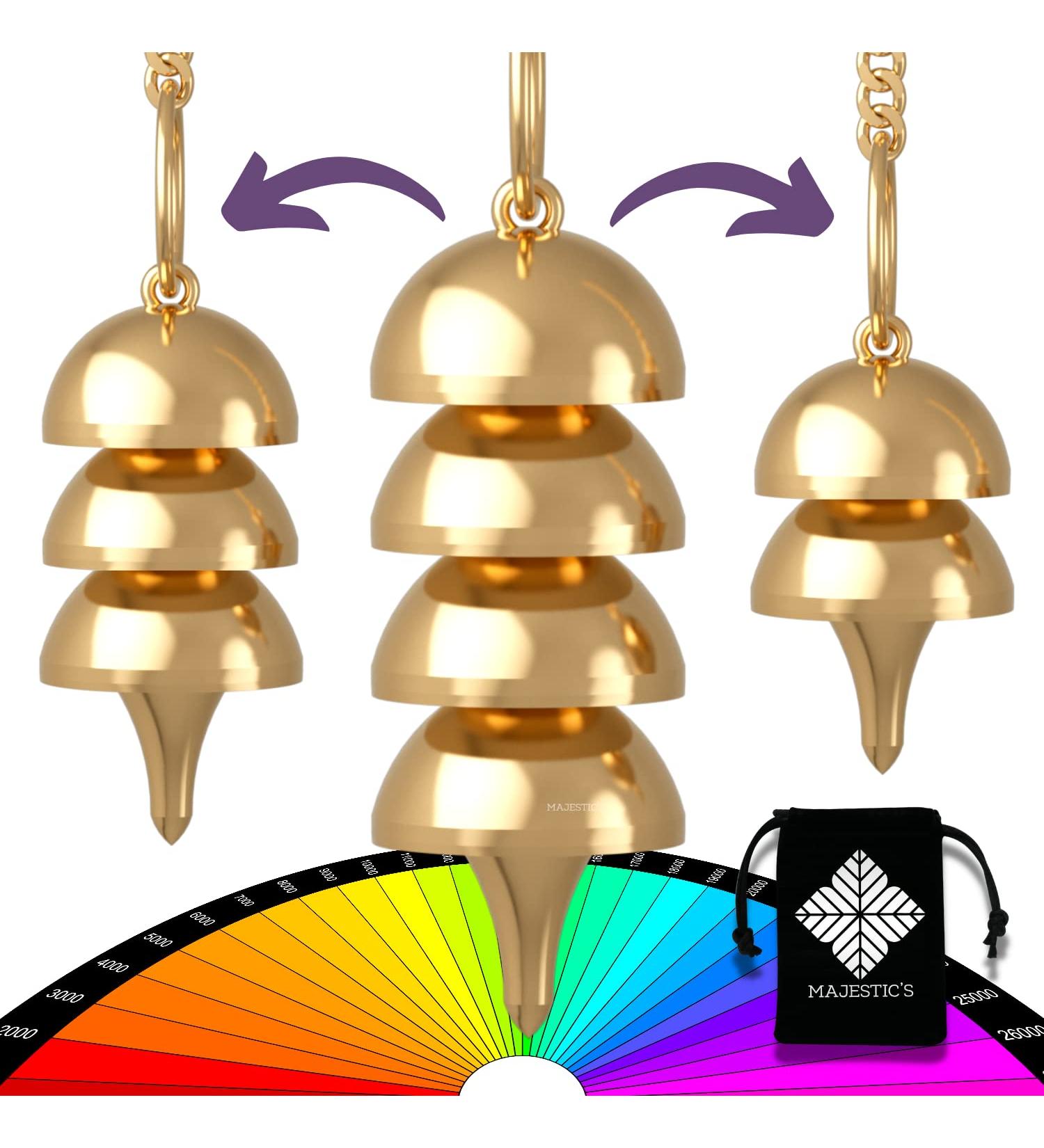 Buy Egyptian Osiris Pendulum - 3-in-1 Radiasthesia & Oracle Tool for Geobiology Mood Enhancement and Travel - Gold Edition - Buy Online on GoSupps.com