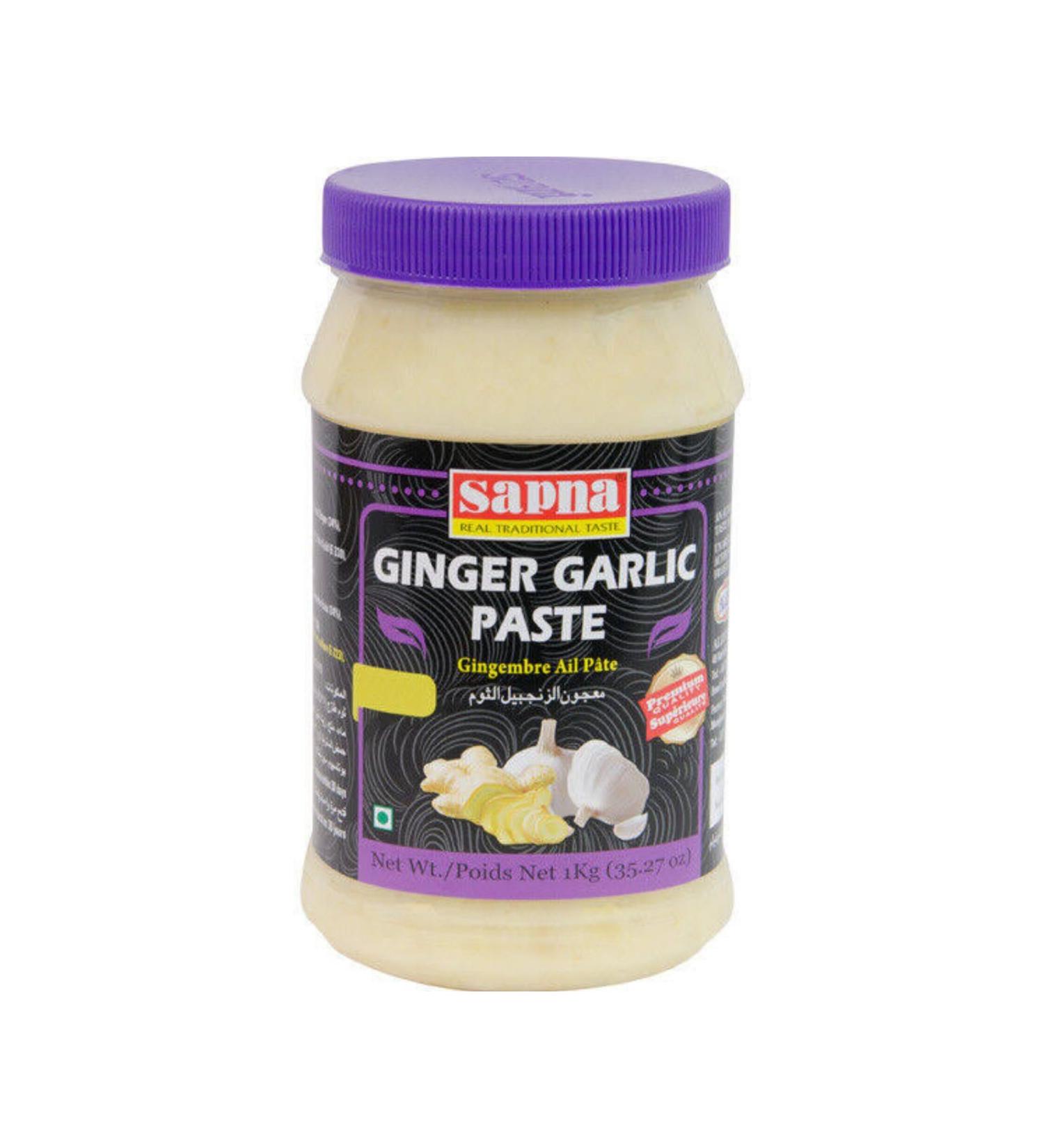 Sapna Ginger & Garlic Paste - 1kg | Authentic Flavor | Convenient and Flavorful Cooking Essential | Versatile Culinary Use - Buy Online on GoSupps.com