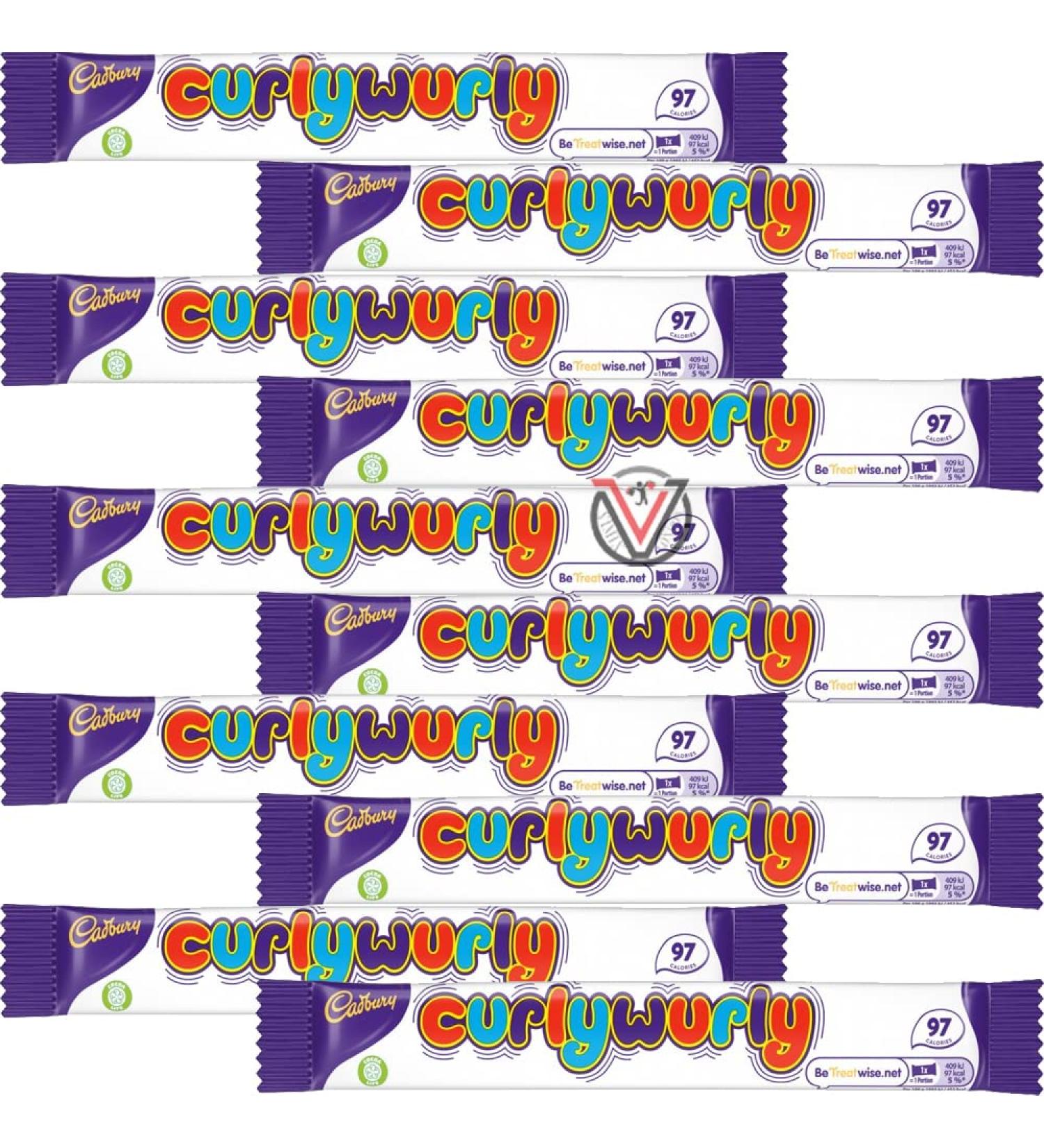 10 x VIMIX Curly Wurly Chocolate Bar 21.5g - Buy Online on GoSupps.com