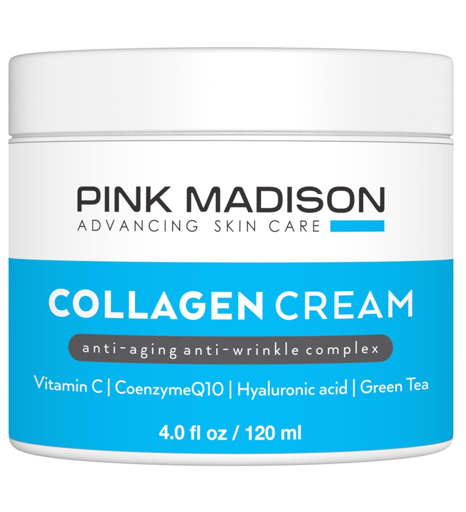 Skin Tightening Collagen Serum with Hyaluronic Acid - Anti-Aging Cream for Fine Lines & Wrinkles - 4 oz - Unisex - Buy Online on GoSupps.com