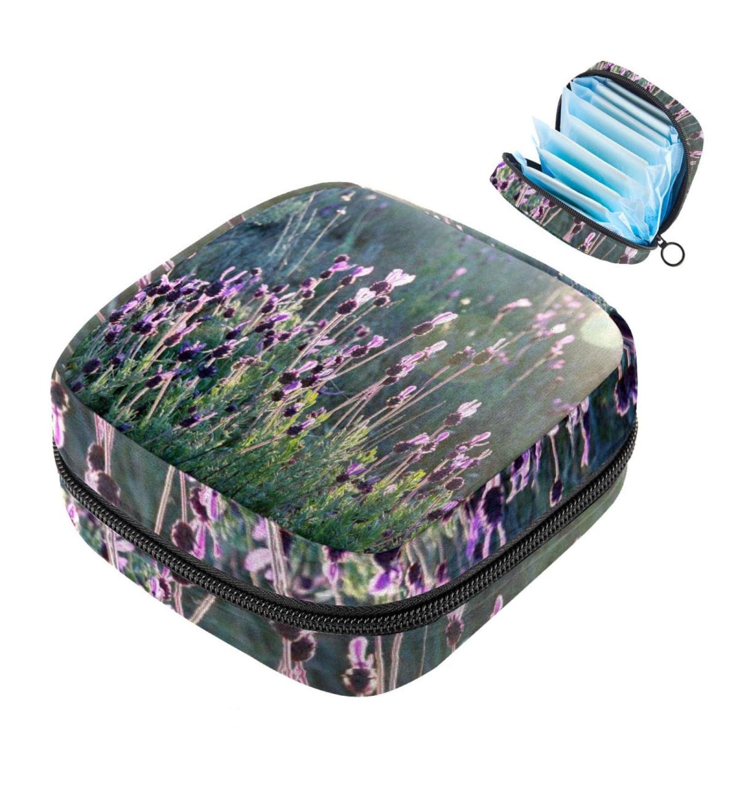 Women's Lavender Binding-Up Bags - Tampon Storage with Zip Pockets | Stylish & Functional Menstrual Bags - Buy Online on GoSupps.com