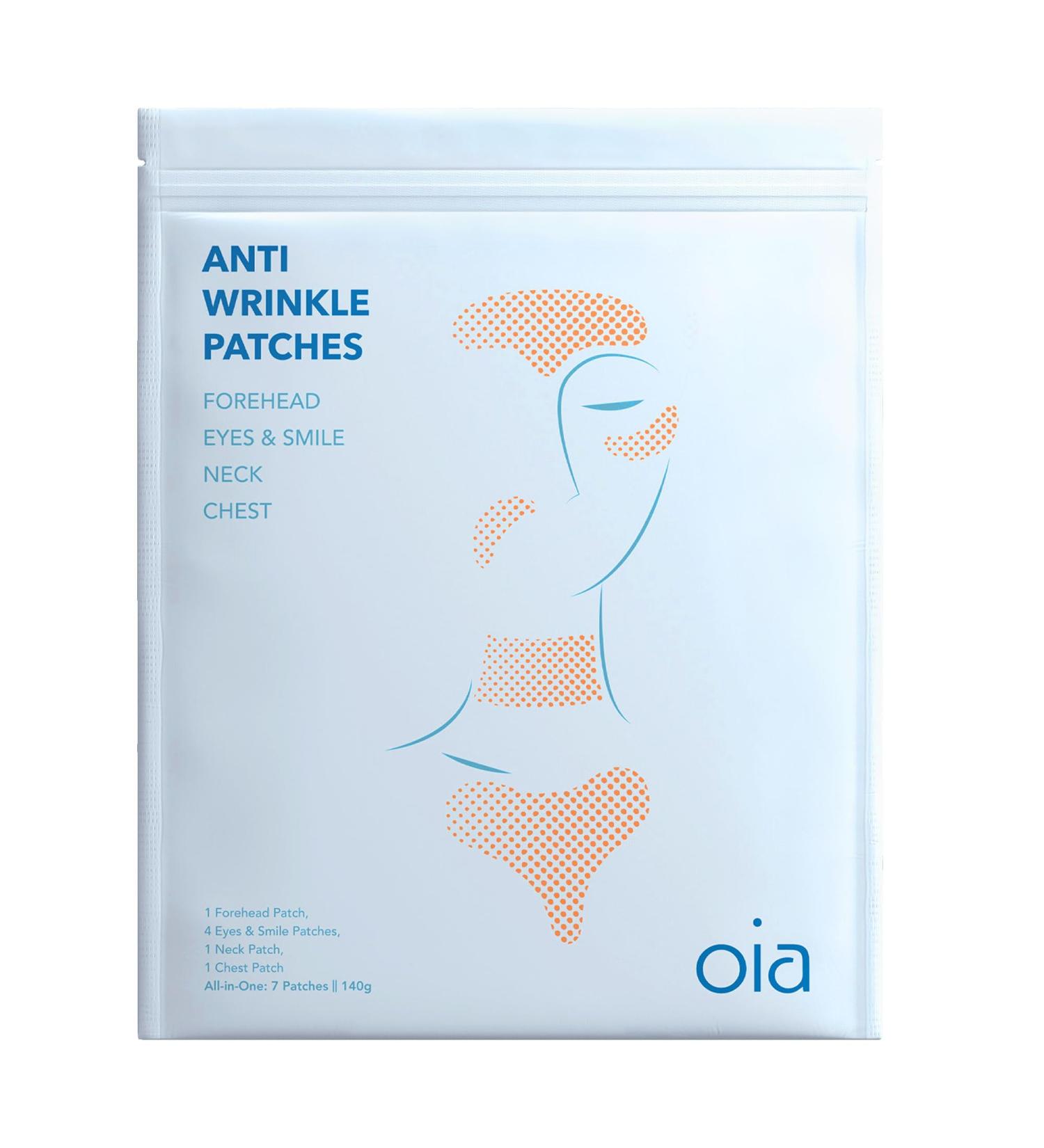 OIA Anti Wrinkle Patches 2.0 | All-in-One Face Neck & Chest Care | 100% Medical Grade Silicone | Reusable Pads for Overnight Wrinkle Smoothing - Buy Online on GoSupps.com