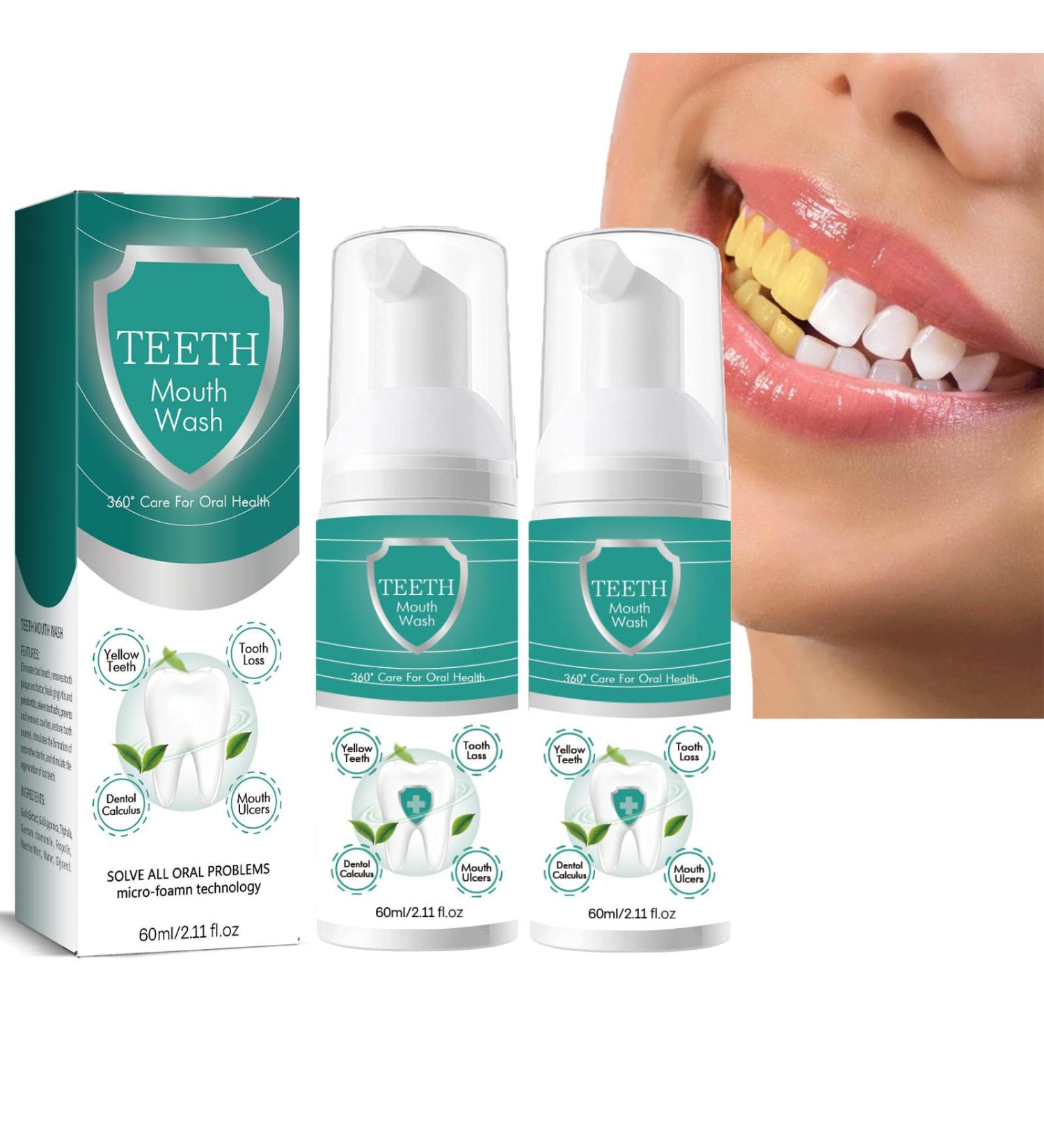 2PC Hudros Mouthwash for Teeth - Effective Solution for Oral Health Lightens Teeth & Alleviates Oral Problems - Buy Online on GoSupps.com