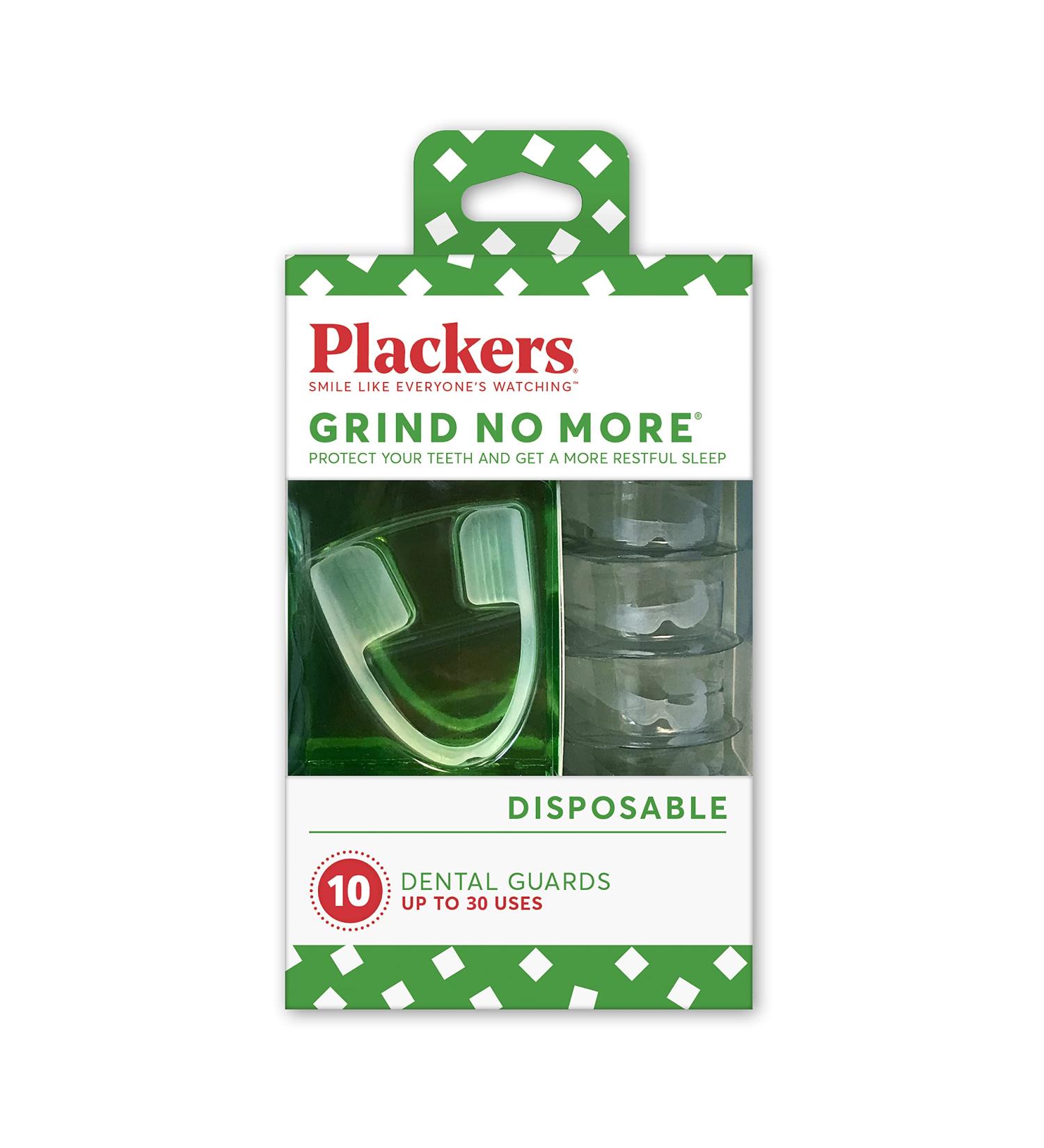 Plackers Grind No More Dental Night Guard - 10 Count for Teeth Grinding Relief - Buy Online on GoSupps.com