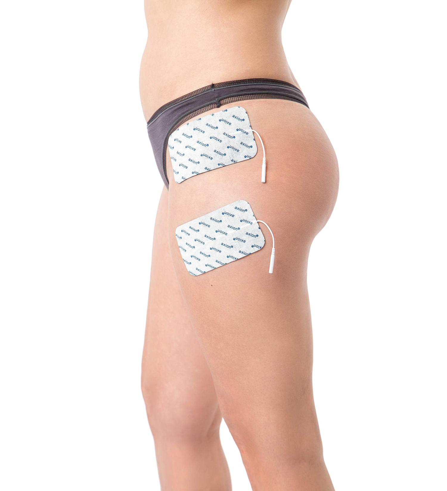 Buy Axion 12x7 cm Reusable Adhesive Electrode Pads - High Conductivity TENS & EMS - Certified Medical Device - Buy Online on GoSupps.com