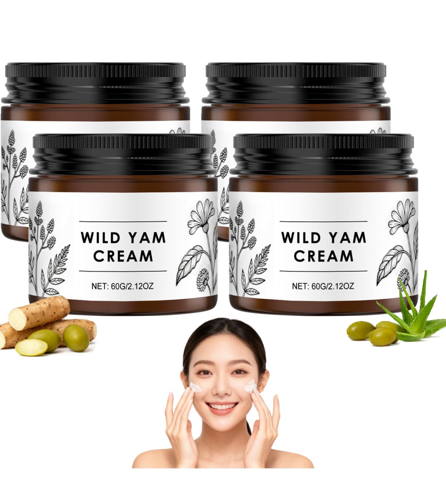 Raevior Wild Yam Cream Moisturizing body cream with vitamin E and aloe vera plantbased facial and body care for dry skin Wild Yam root extract balm with olive oil and avocado gentle 4 - Buy Online on GoSupps.com