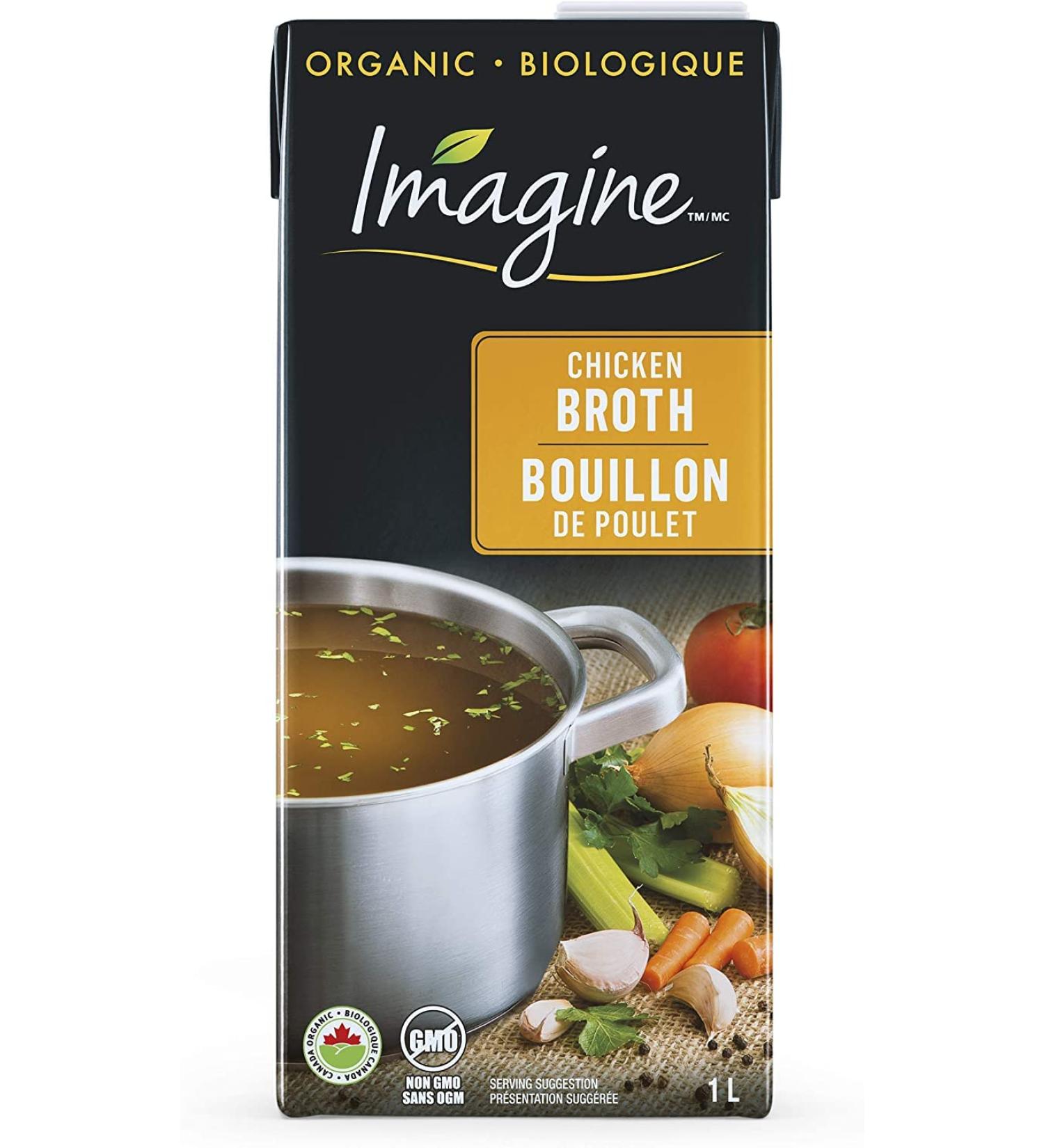 Imagine Organic Chicken Broth 1L (Pack of 12) Black 83.33 ml (Pack of 12) - Buy Online on GoSupps.com