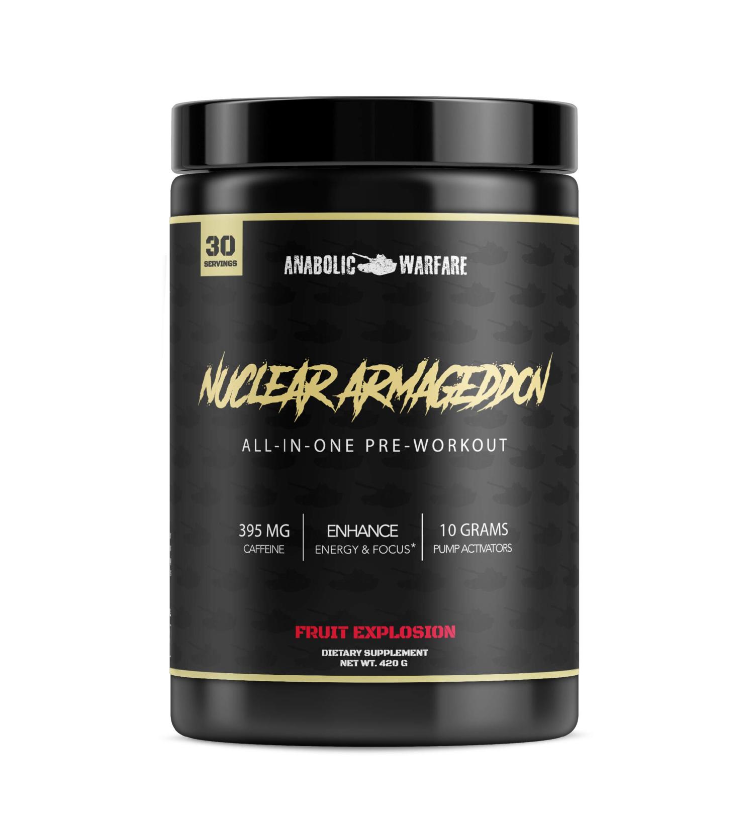 Nuclear Armageddon Pre Workout Powder by Anabolic Warfare - Fruit Explosion - 30 Servings - Buy Online on GoSupps.com