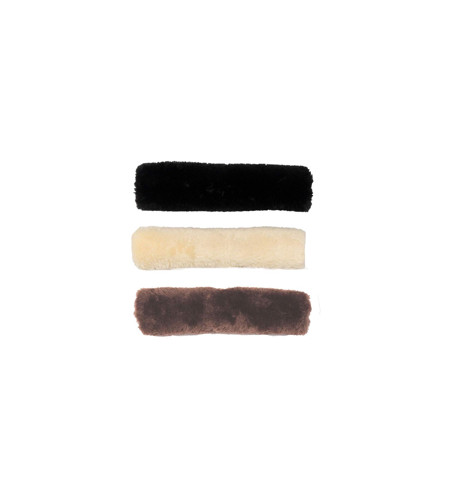 Kentucky Noseband Protector LAMBSKIN Brown 28cm