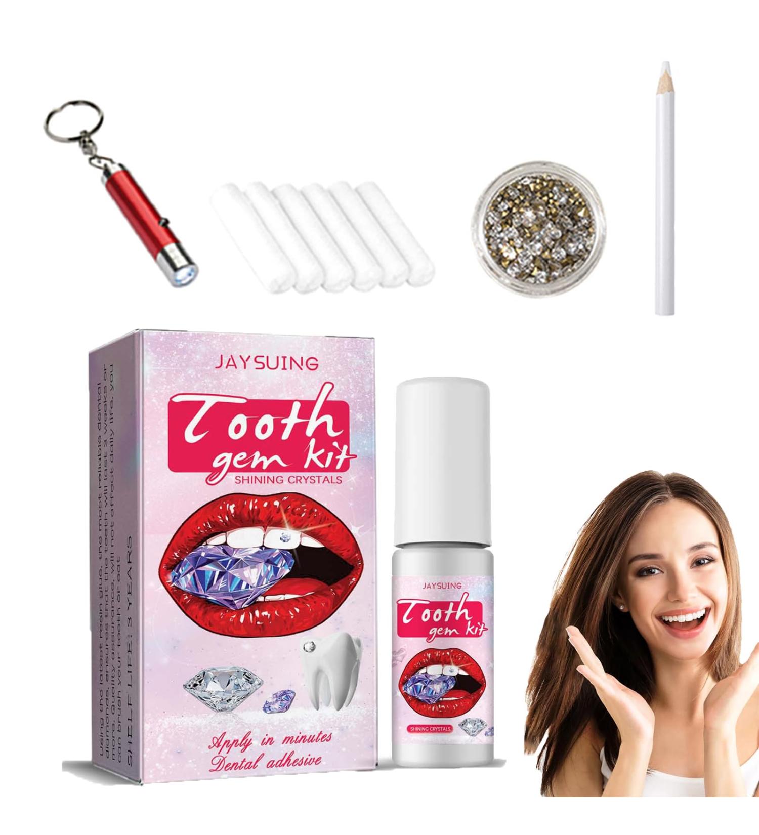 DIY Tooth Gem Kit - Tooth Jewelry Set for Reflective Tooth & Nail Decoration - Buy Online on GoSupps.com