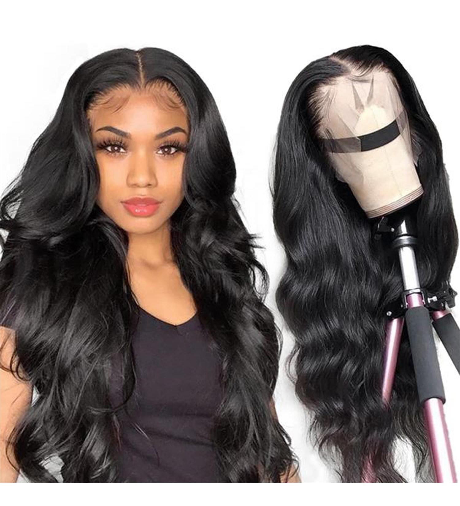26 13x4 Body Wave Lace Front Wig | 150% Density Human Hair | HD Lace | Natural Black - Buy Online on GoSupps.com