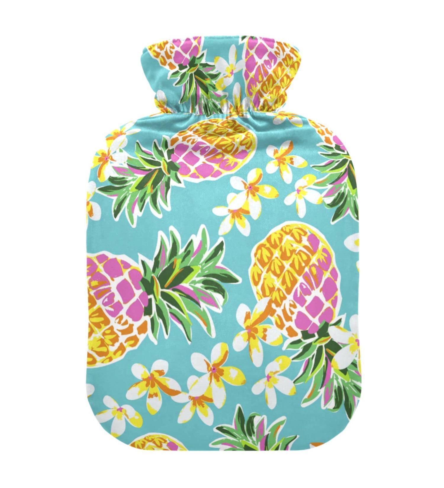 Comfort & Relief: Pineapple Hot Water Bottle 2L with Cover | Sore Muscles & Arthritis Pain Relief | International Shipping - Buy Online on GoSupps.com