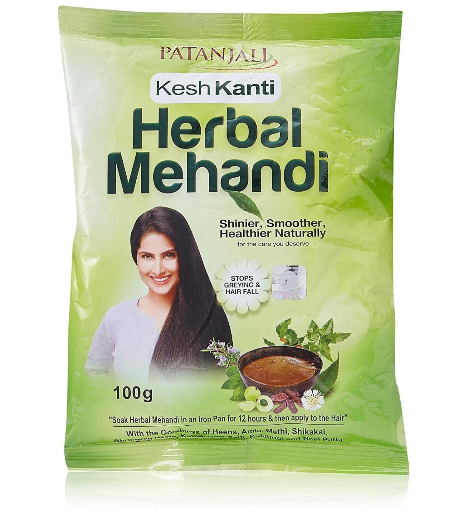 Buy Patanjali Herbal Mehndi for Naturally Beautiful Hair & Improved Growth - 100g | International Shipping - Buy Online on GoSupps.com