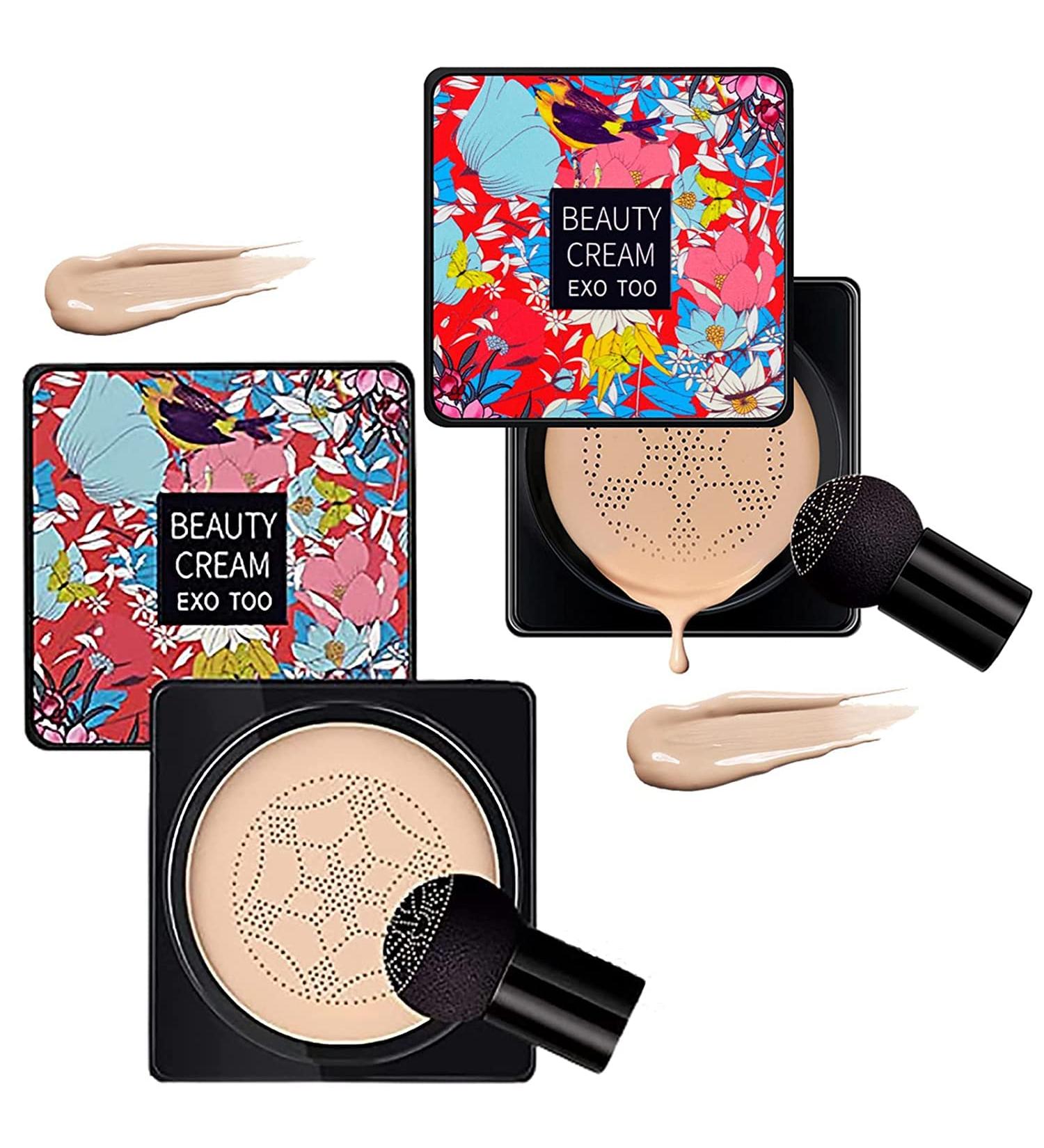 Ordolava Flawless CC Cream Mushroom Head Air Cushion Cc Cream (Ivory White+Natural) - Buy Online on GoSupps.com