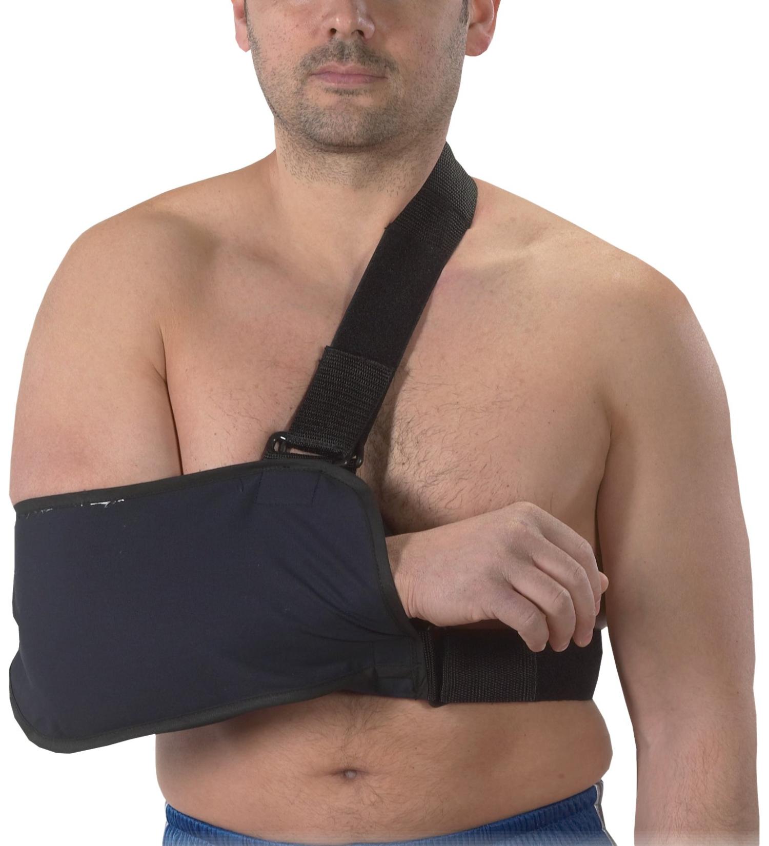 Arm Sling with Immobilizing Strap Navy Blue Large
