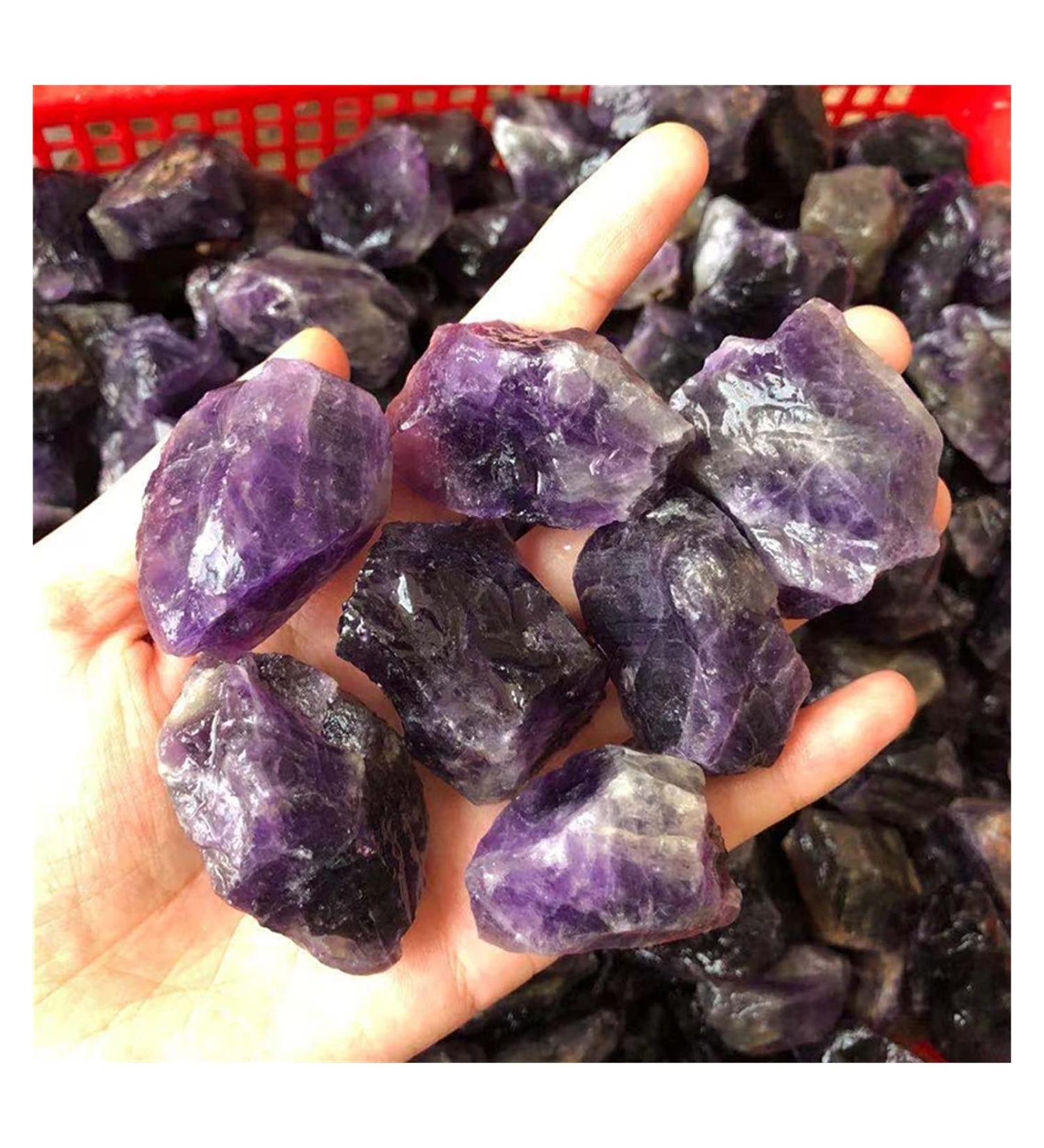 Natural Crystal Rough Natural Crystal Rough raw Stone Natural Purple Amethyst Rough Stones for Home Decoration (Color : 30-40mm Size : 100g) (Color : 30-40mm Size : 100g) 100g 30-40mm - Buy Online on GoSupps.com