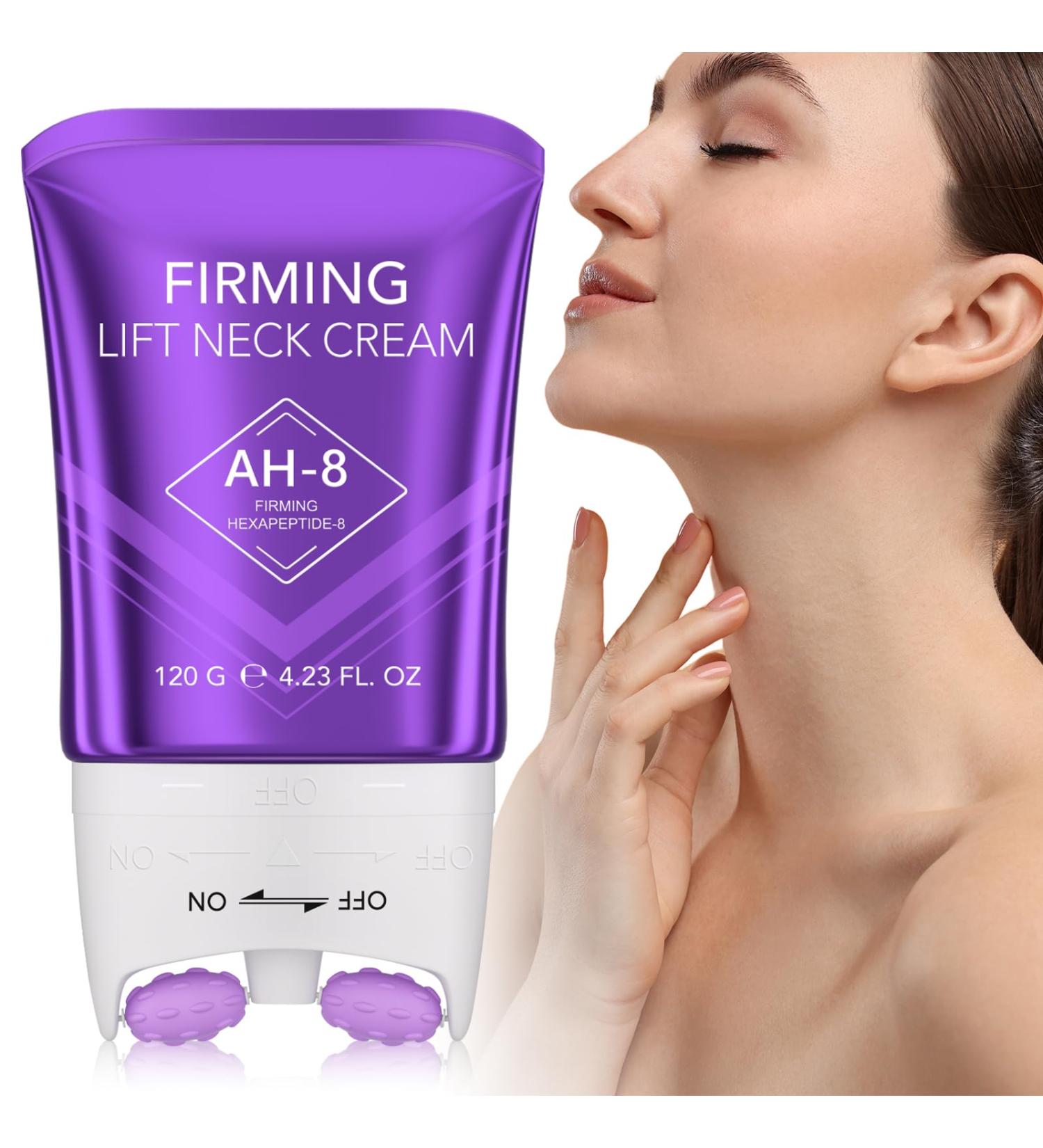 Uocasi AH8 Neck Firming Cream Firm TightLift Neck Cream with 360 Roller MassageReduce Wrinkles Fine Lines and Double ChinFirm and Lift Sagging SkinHydration Skin Tightening Cream120g - Buy Online on GoSupps.com