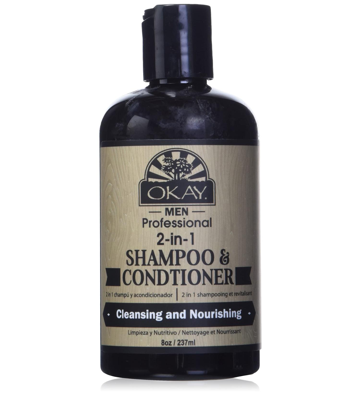 Okay 2-in-1 Men's Shampoo Conditioner - 8 Oz | Best for Worldwide Shipping - Buy Online on GoSupps.com