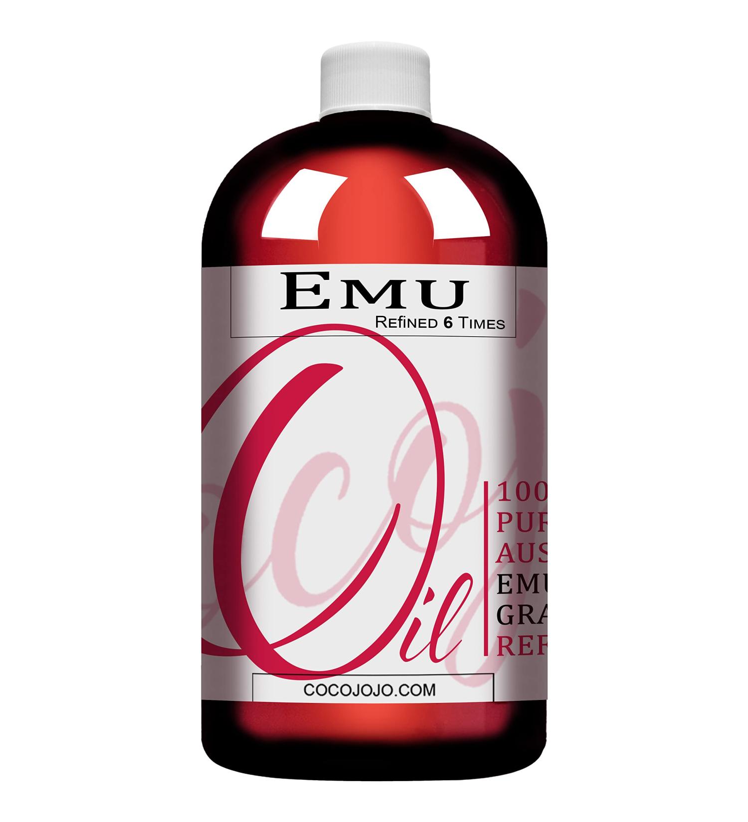 100% Pure Natural Emu Oil 32 oz - Therapeutic Grade A for Hair, Skin, Body | 6X Refined - Buy Online on GoSupps.com