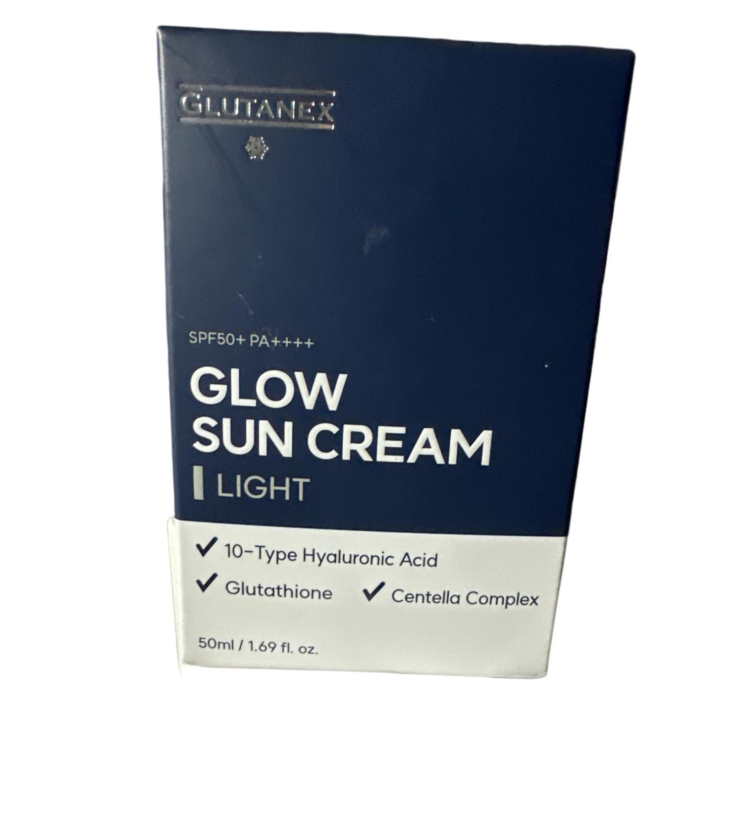 Glow Sun Cream Light SPF 50+ PA ++++ 50 ml/1.69 fl oz - Buy Online on GoSupps.com