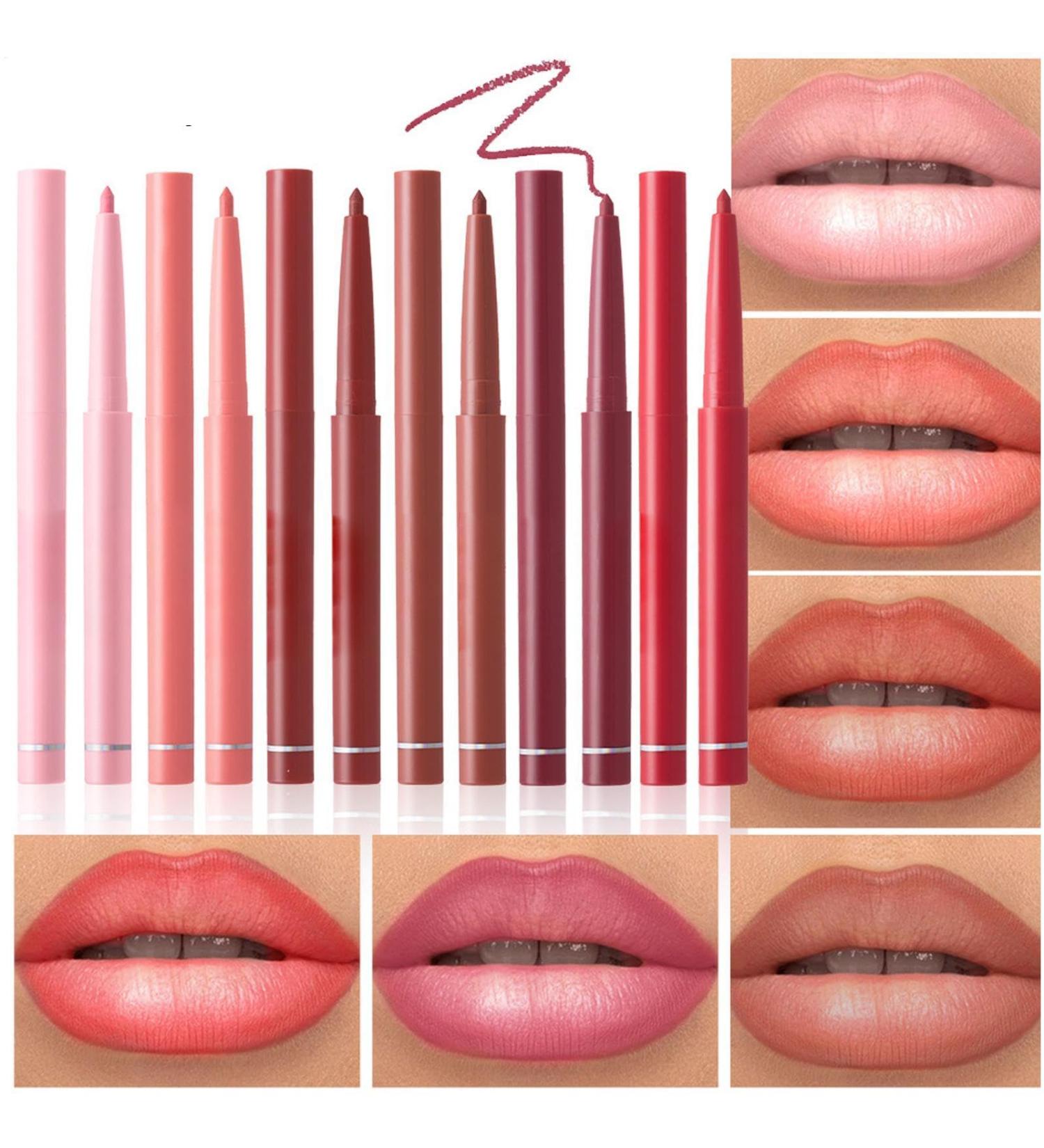 Makeup Eyeliner | 6 Waterproof Lipsticks - Smudge-Proof Matte Lipstick - Long-Lasting Lipstick - Buy Online on GoSupps.com