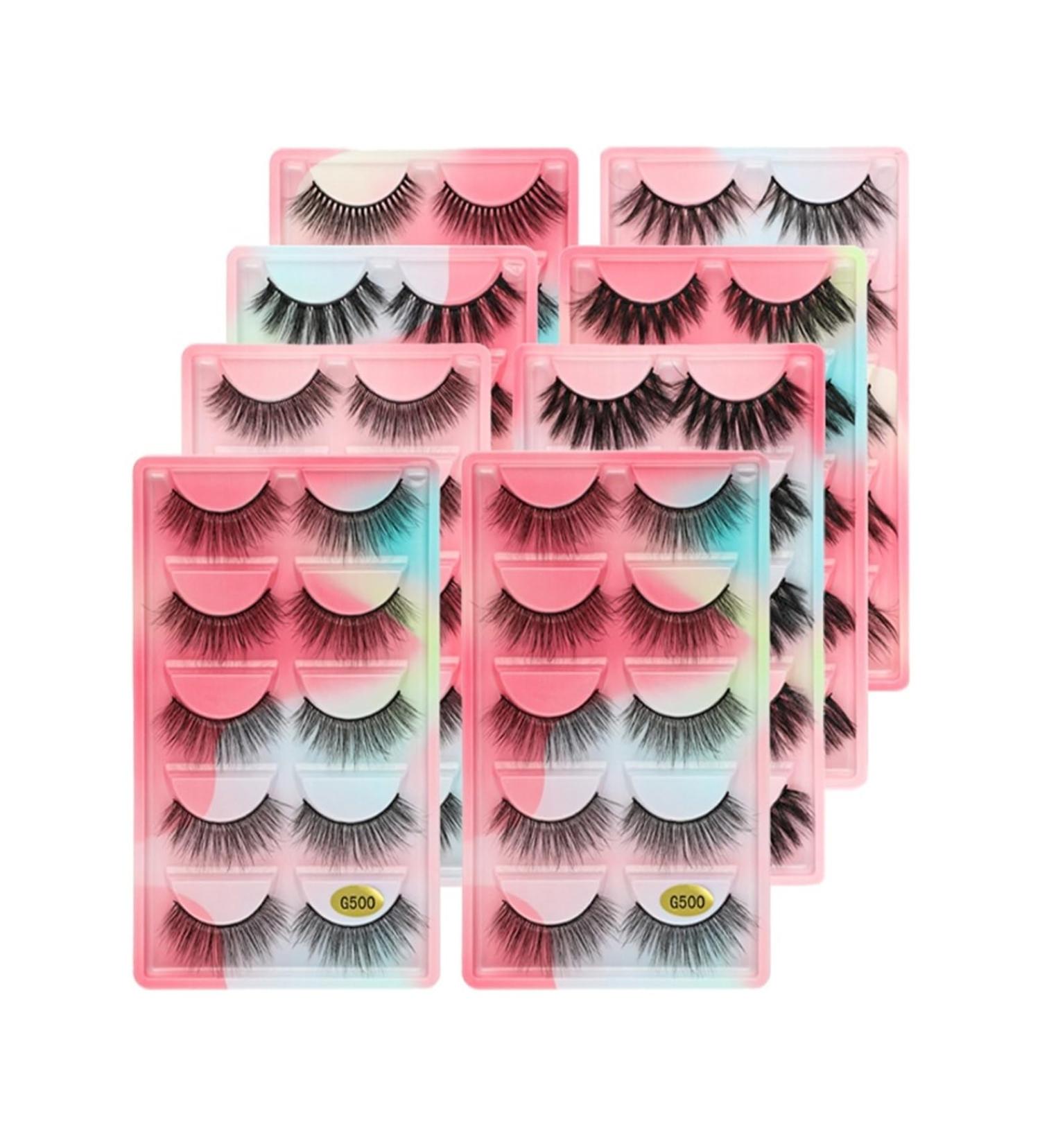 UAMOU 50/100/200 pairs Eyelashes faux mink lashes natural 3d mink eyelashes volume false lashes in bulk cilios Cheerfully (Color : MIXED G5 Size : 30 Boxes) - Buy Online on GoSupps.com