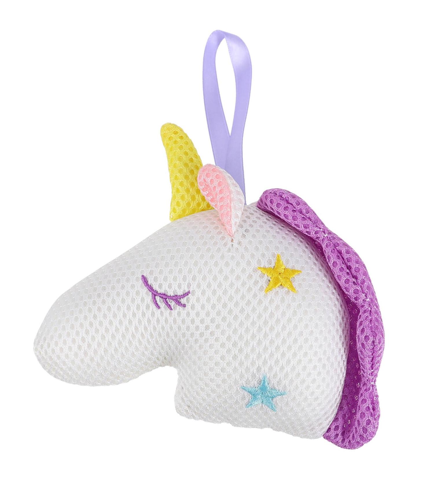 Ipetboom Unicorn Bath Ball for Kids - Fun Animal Bath Sponge & Scrubber for Girls & Women | Ideal Loofah for Shower & Bath Time - Buy Online on GoSupps.com