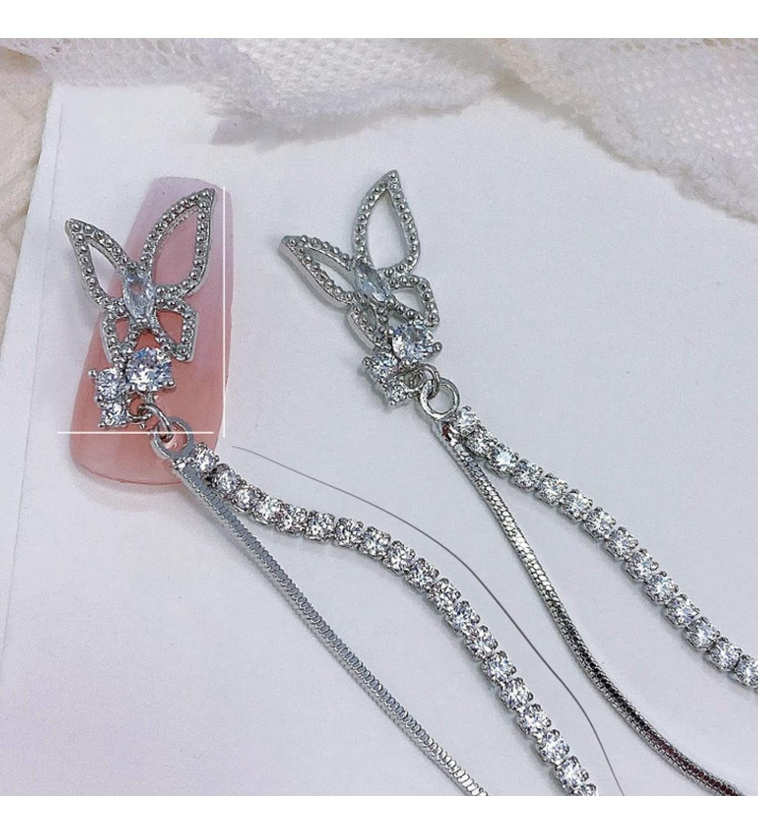 FEIlei Zircon Nail Rhinestones 3D Nail Charm Alloy Nail Jewelry Gem-Nail Art Decoration - Buy Online on GoSupps.com