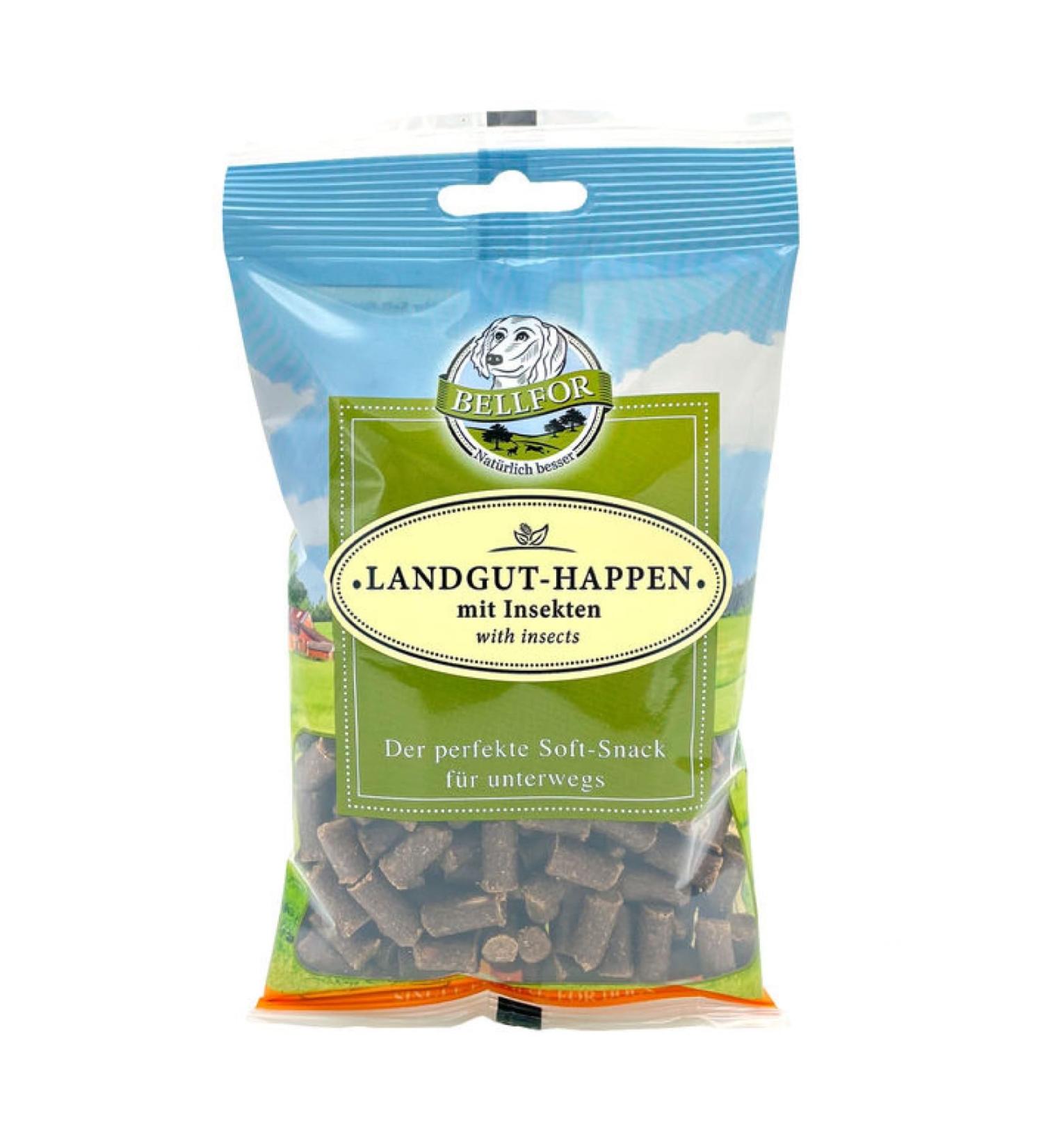 Bellfor Landgut-Happen Soft Snacks with Insects for Dogs 200 g Low Purine Suitable for All Breeds - Buy Online on GoSupps.com