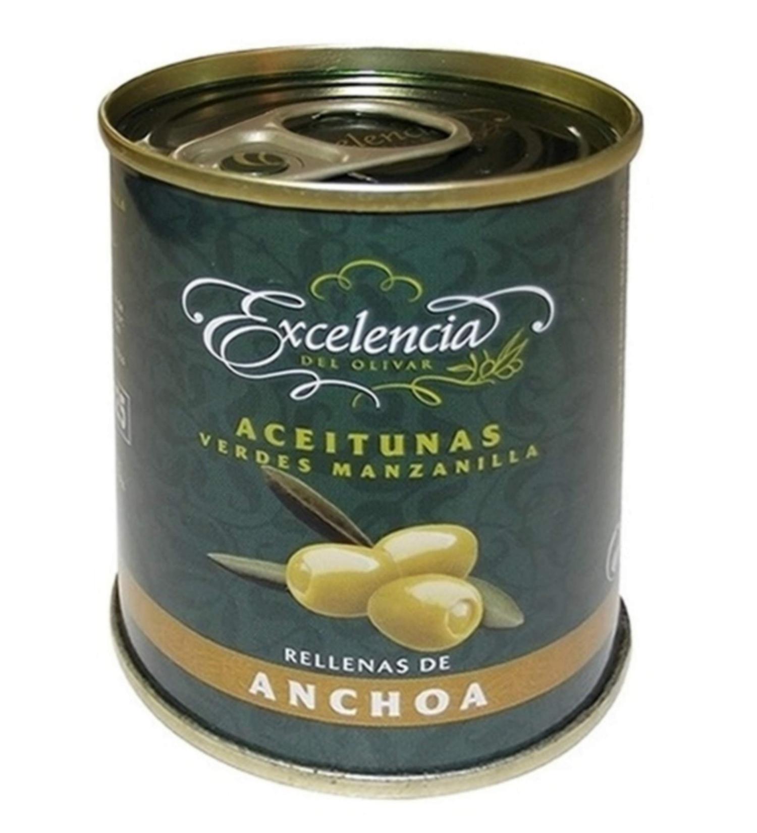 casavostre Green Manzanilla Olives stuffed with anchovies 120gr