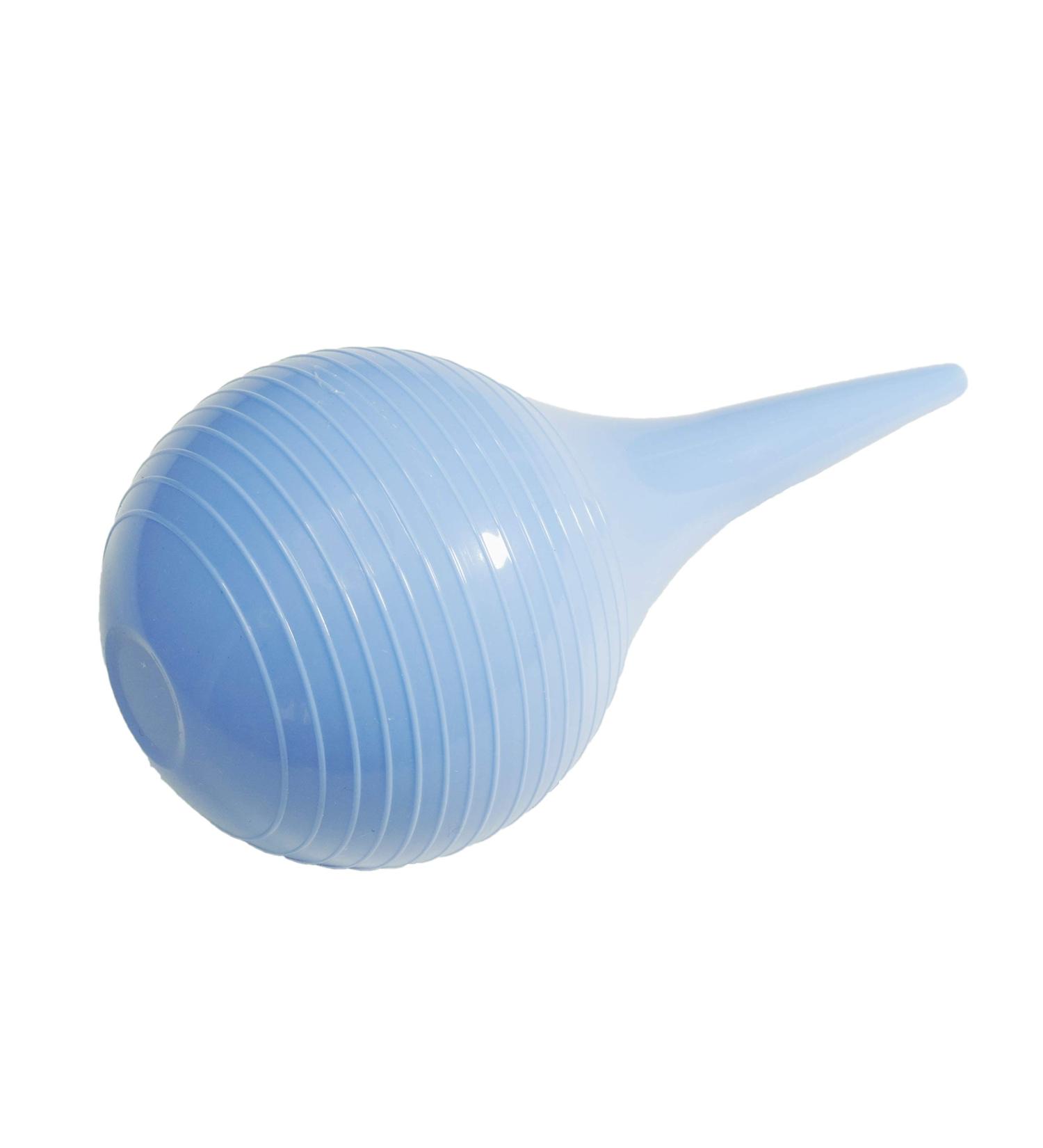 90ml Rubber Suction Ear Syringe Hand Bulb - Blue | Ear Washing Squeeze Bulb - Buy Online on GoSupps.com