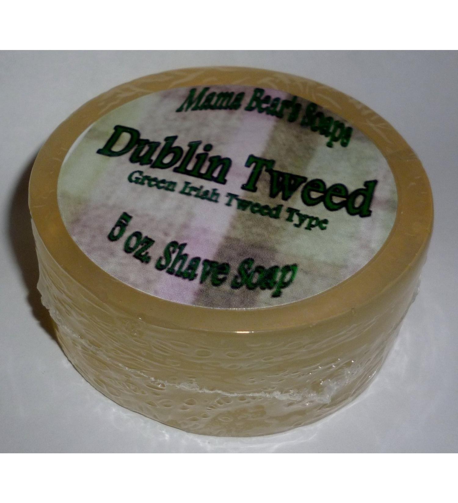Mama Bear's Dublin Tweed Green Irish Tweed Type Shaving Soap
