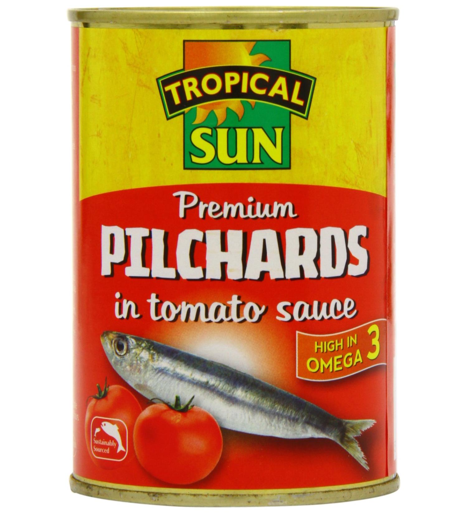 TROPICAL SUN PILCHARDS IN TOM/SAUCE - Buy Online on GoSupps.com