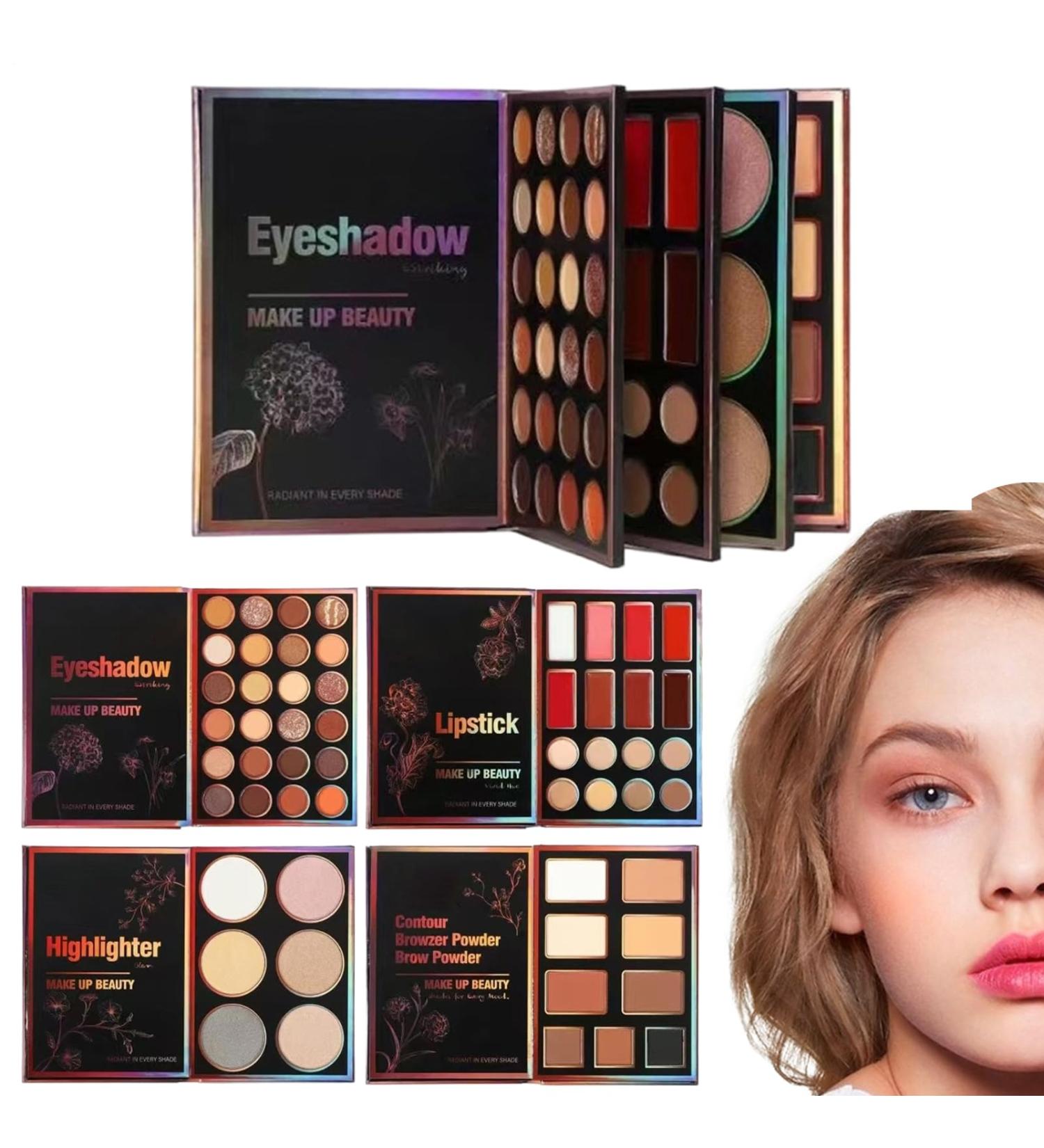 Palette De Maquillage Pour Les Yeux 55 Couleurs Poudre Mate | Poudre Highlighter Maquillage Mat Et Nacr - Pour Ados Filles Femmes M res F tes Beaut Soir es Rendez-Vous - Buy Online on GoSupps.com