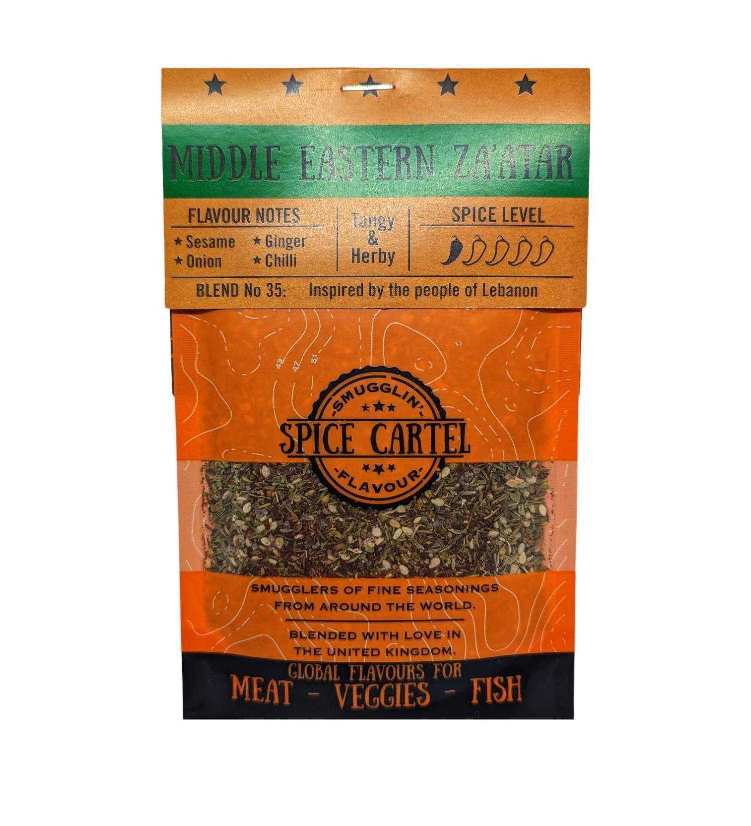 Spice Cartel Middle Eastern Zaatar 35g - Artisanal Blend Handmade in UK - Buy Online on GoSupps.com