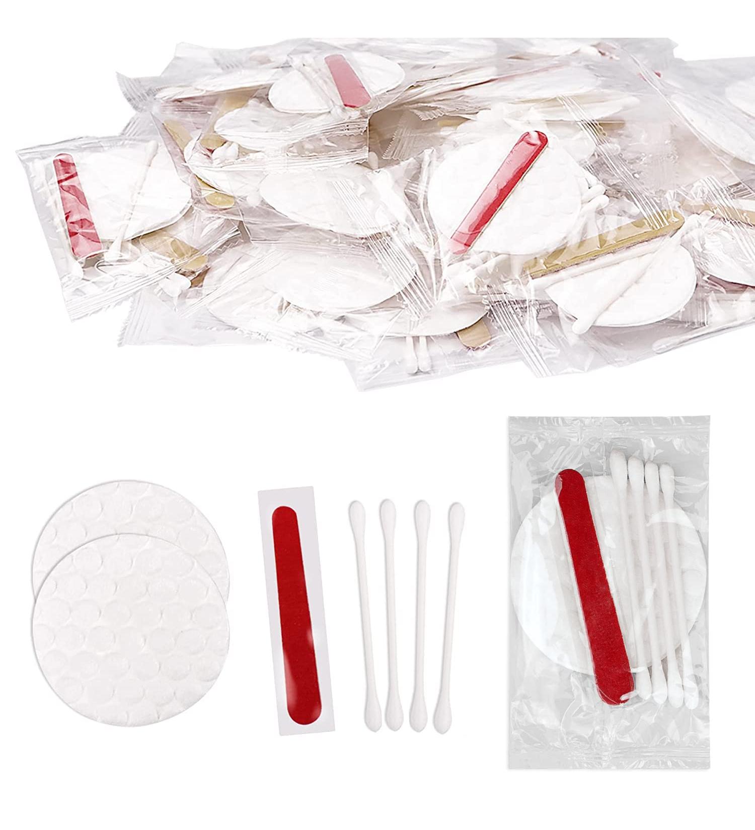 100-Piece Hotel Cosmetics Set | Bulk Hotel Amenities Kit | Individually Packed Hygiene Products for Hotels & Hospitals - Cotton Pads Swabs & Nail Files - Buy Online on GoSupps.com