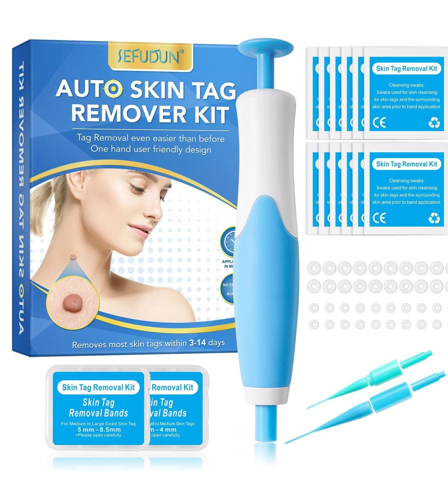 Skin Tag Remover Device 40x Removal Bands for Fast & Effective Wart Removal - 2-8mm - Buy Online on GoSupps.com