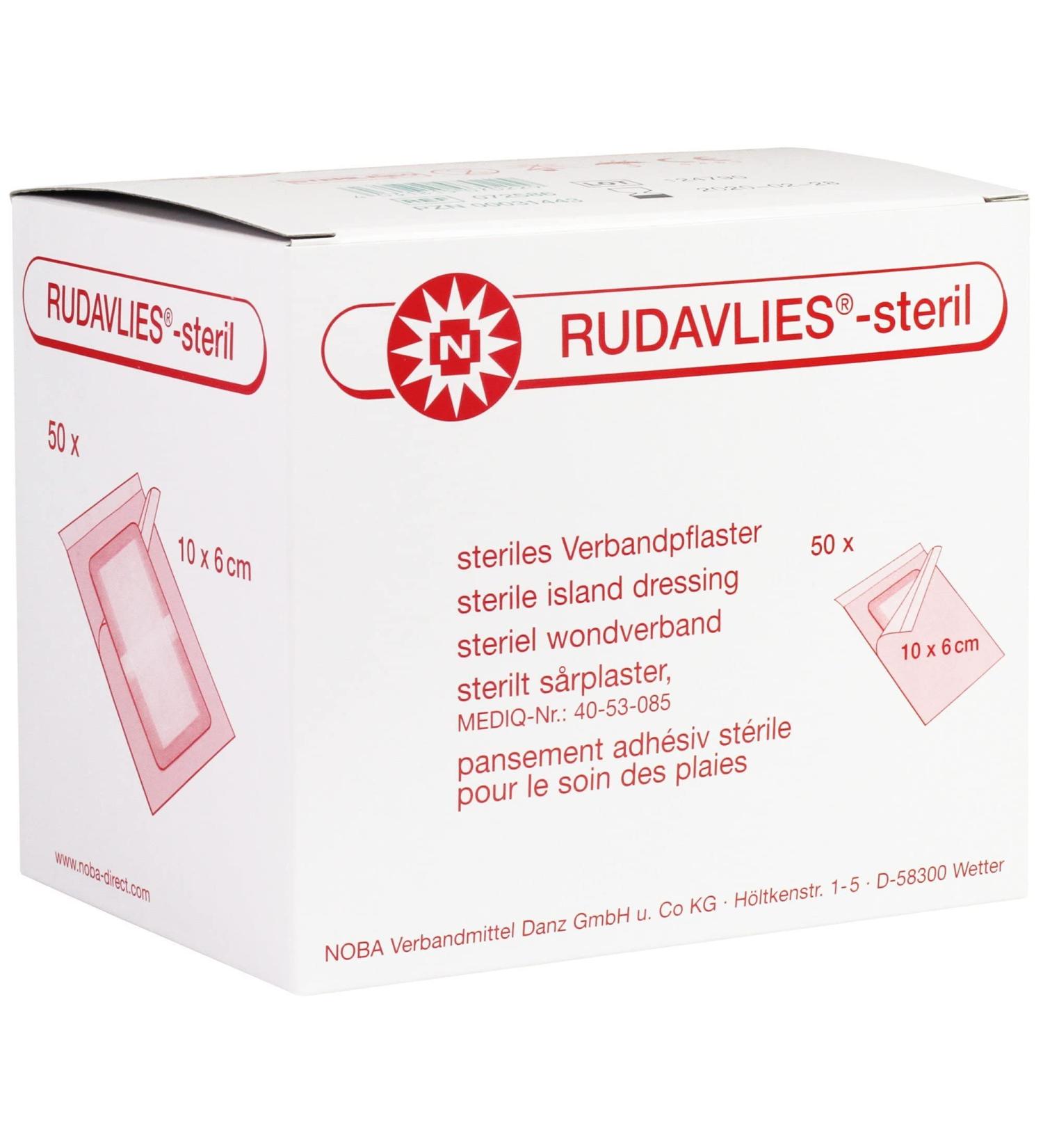 NOBAMED Paul Danz AG Sterile Bandage Plaster 6x10 cm - Pack of 50 | International Shipping Available - Buy Online on GoSupps.com