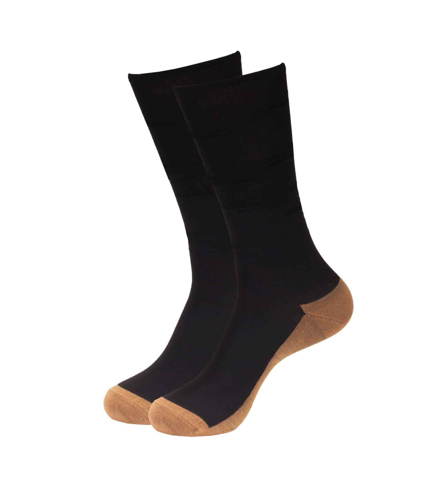 Buy CopperD 2 Prs Rayon from Bamboo Compression Socks (15-20mmHg) - Reduce Swelling & Enhance Blood Flow - Comfortable Support in L/XL Black - International Shipping Available - Buy Online on GoSupps.com