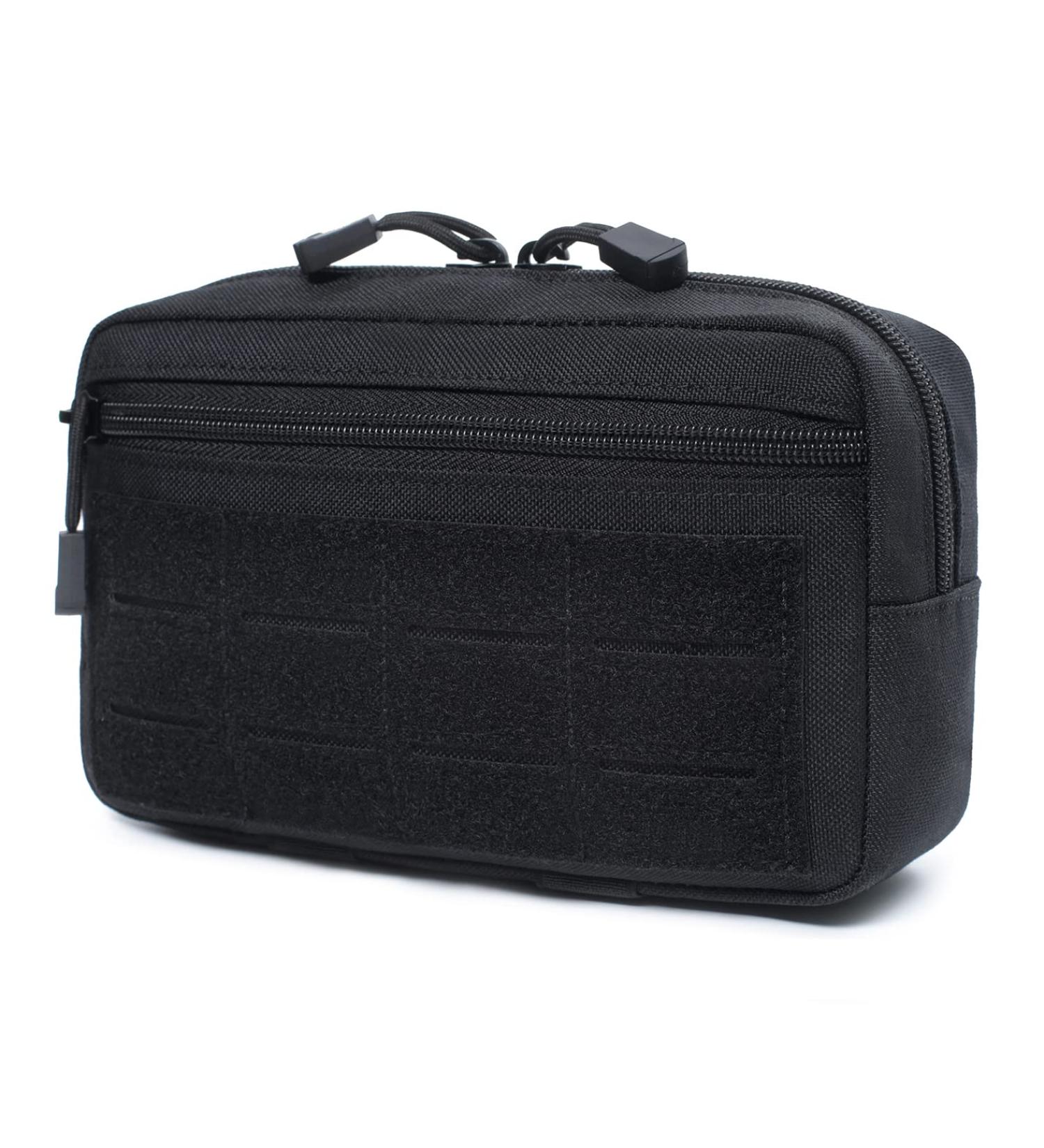 Tactical Molle Horizontal Admin Pouch - Multi-Purpose EDC Tool Bag (Black) - Buy Online on GoSupps.com
