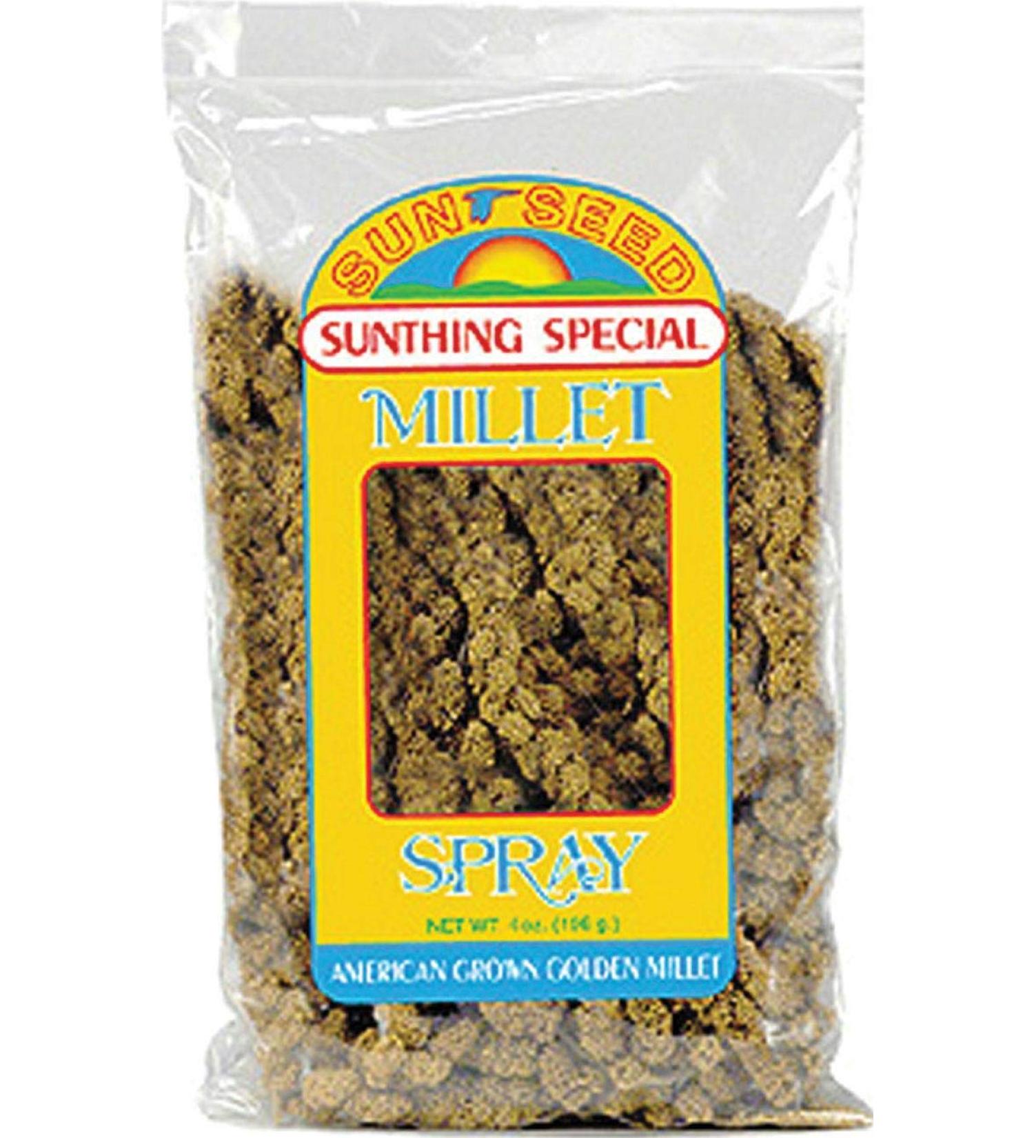 Sun Seed Company Millet Spray 4oz 4 Ounce (Pack of 1)